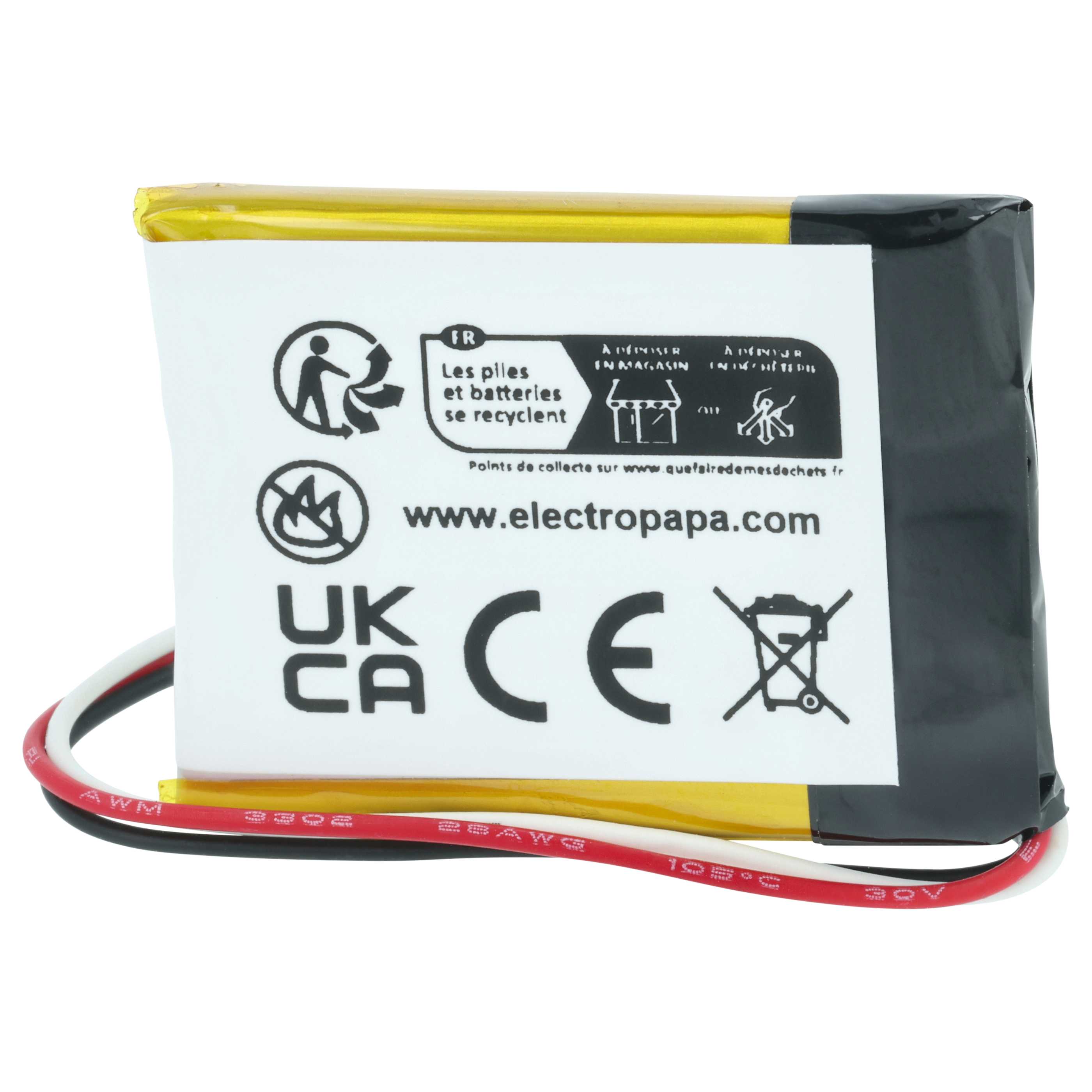 Smartwatch Battery replaces Suunto PR-382530 - 240 mAh 3.7 V Li-polymer
