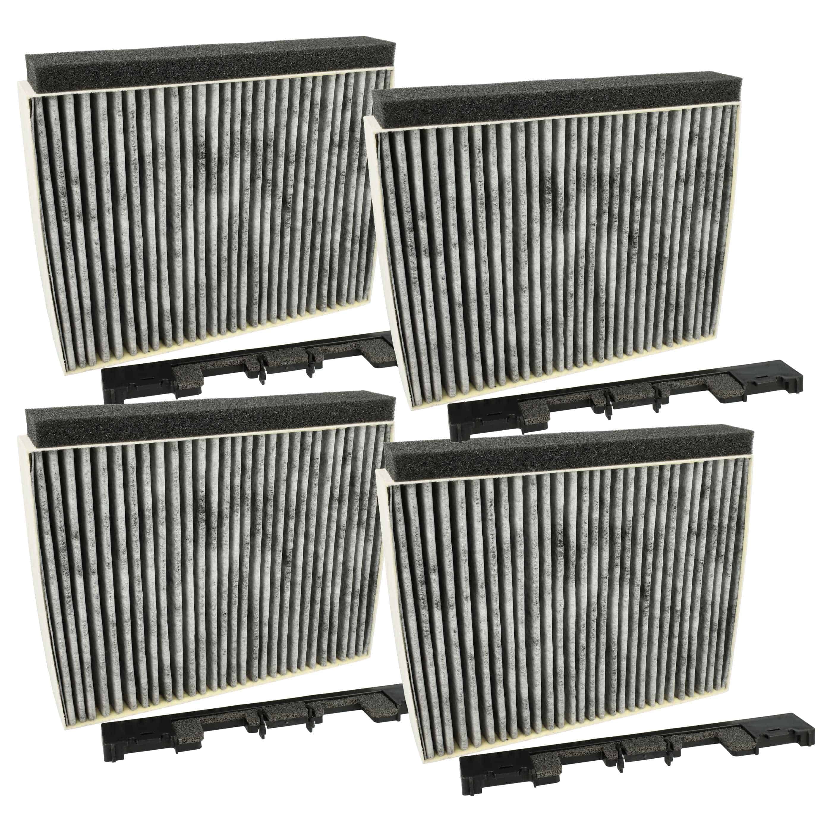 4x Filtres à charbon actif remplace Bosch 00703595, 11026769, DHZ5326 pour hotte Bosch