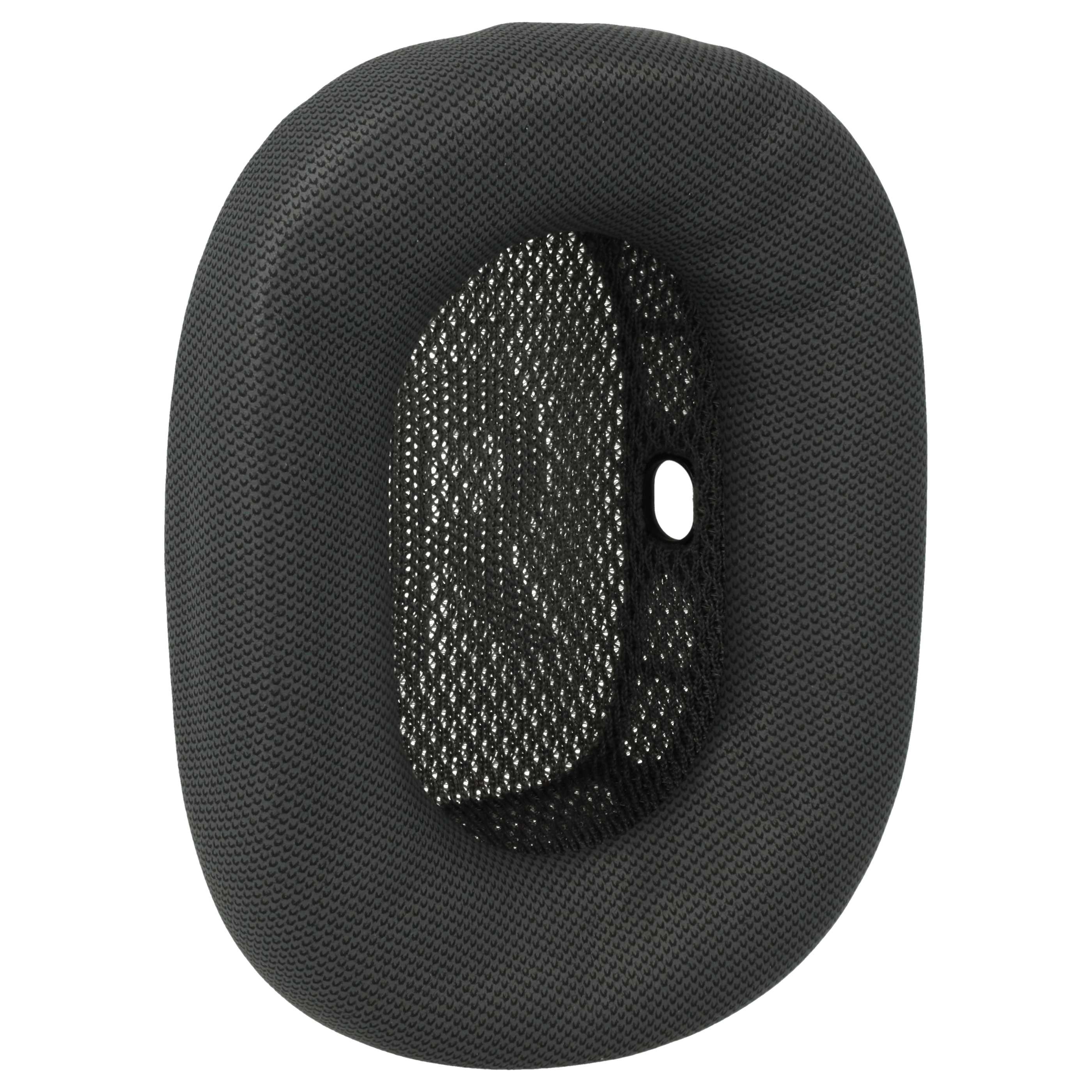 2x Ear Pads suitable for Apple AirPods Headphones etc. - foam / synthetic leather / plastic, 16 mm thick