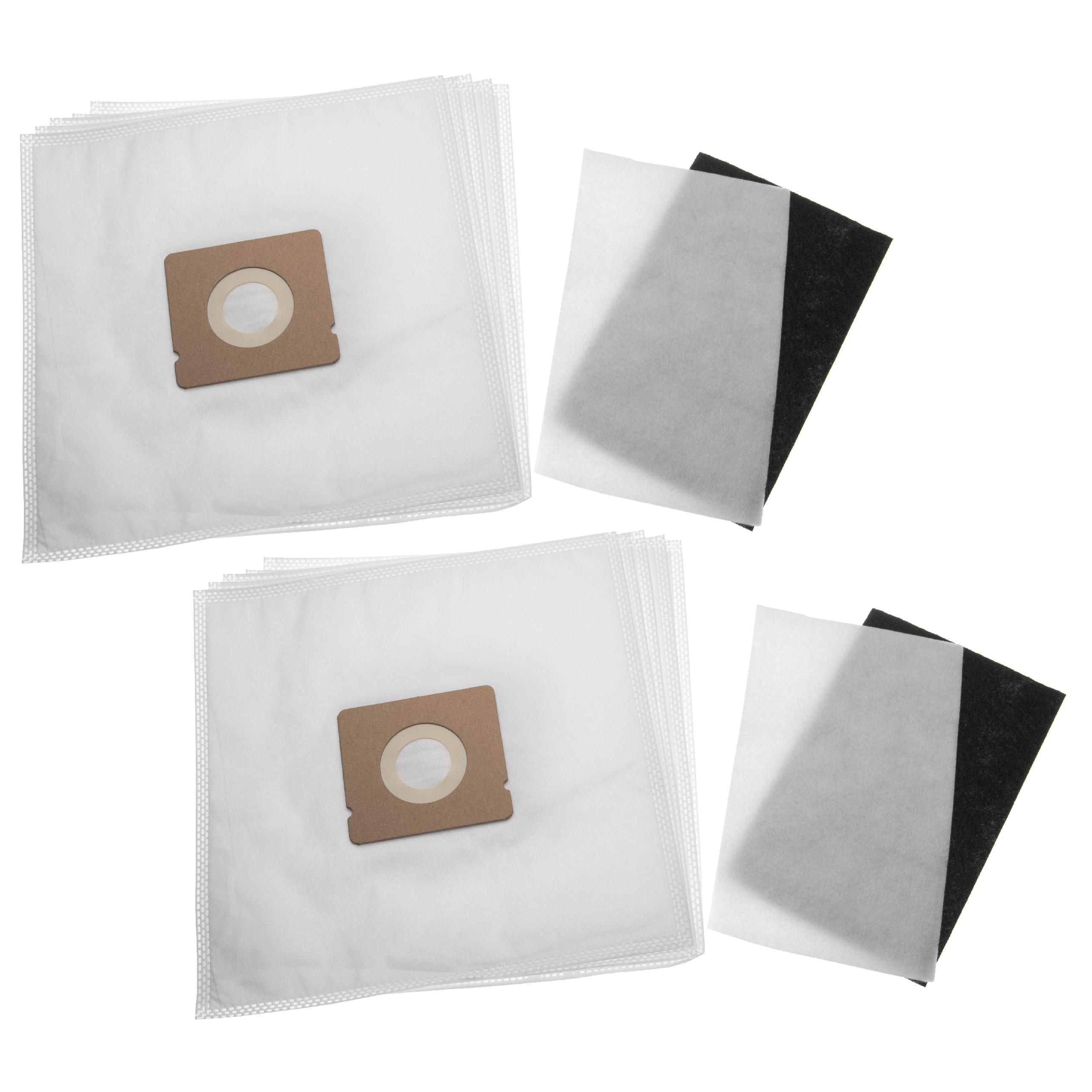 Kit filtre + sac 12 pcs (microfibres) remplace Rowenta 832696, 900 19 58-45/4 pour aspirateur Moulinex