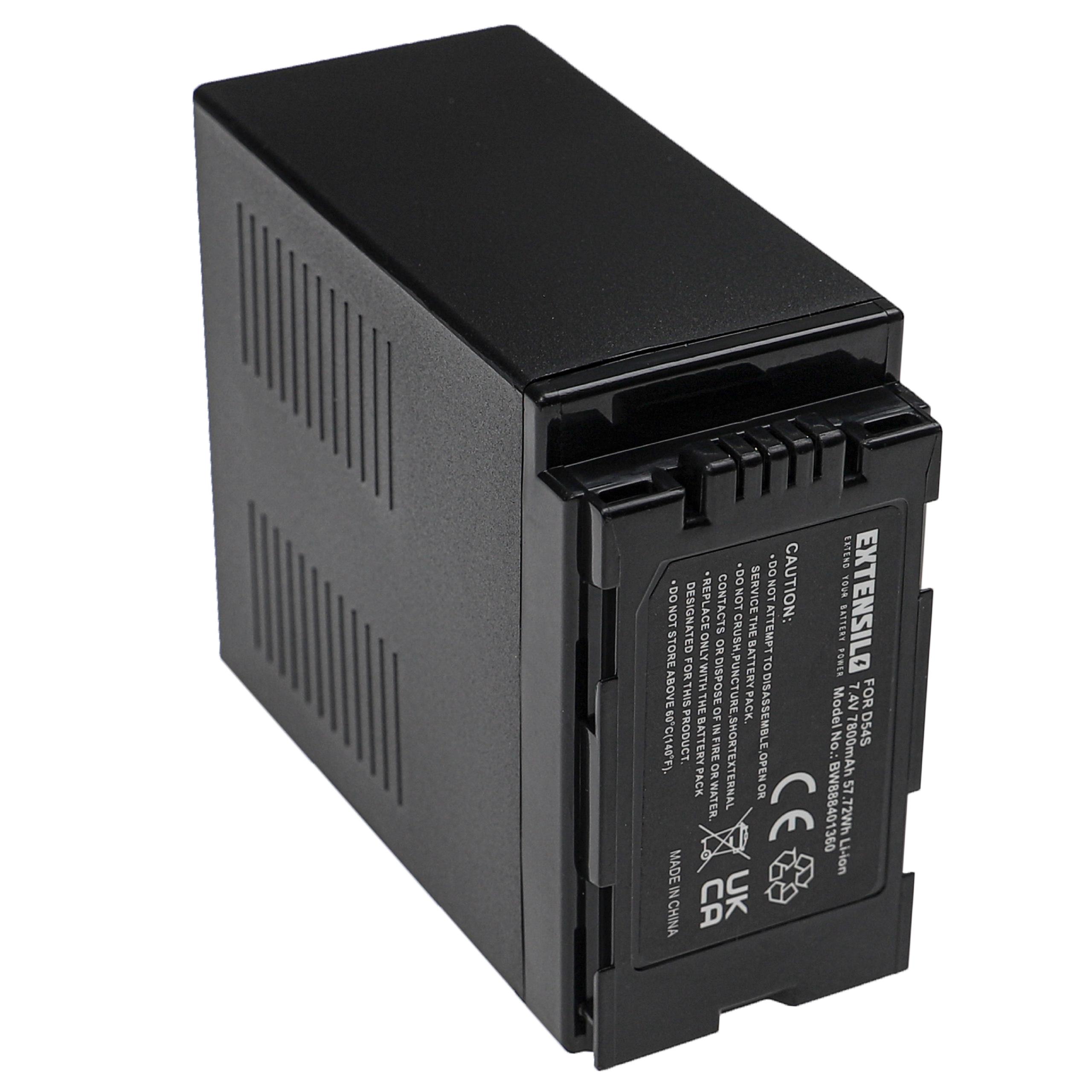 Videocamera Battery Replacement for Hitachi DZ-BP28, DZ-BP16 - 7800mAh 7.4V Li-Ion