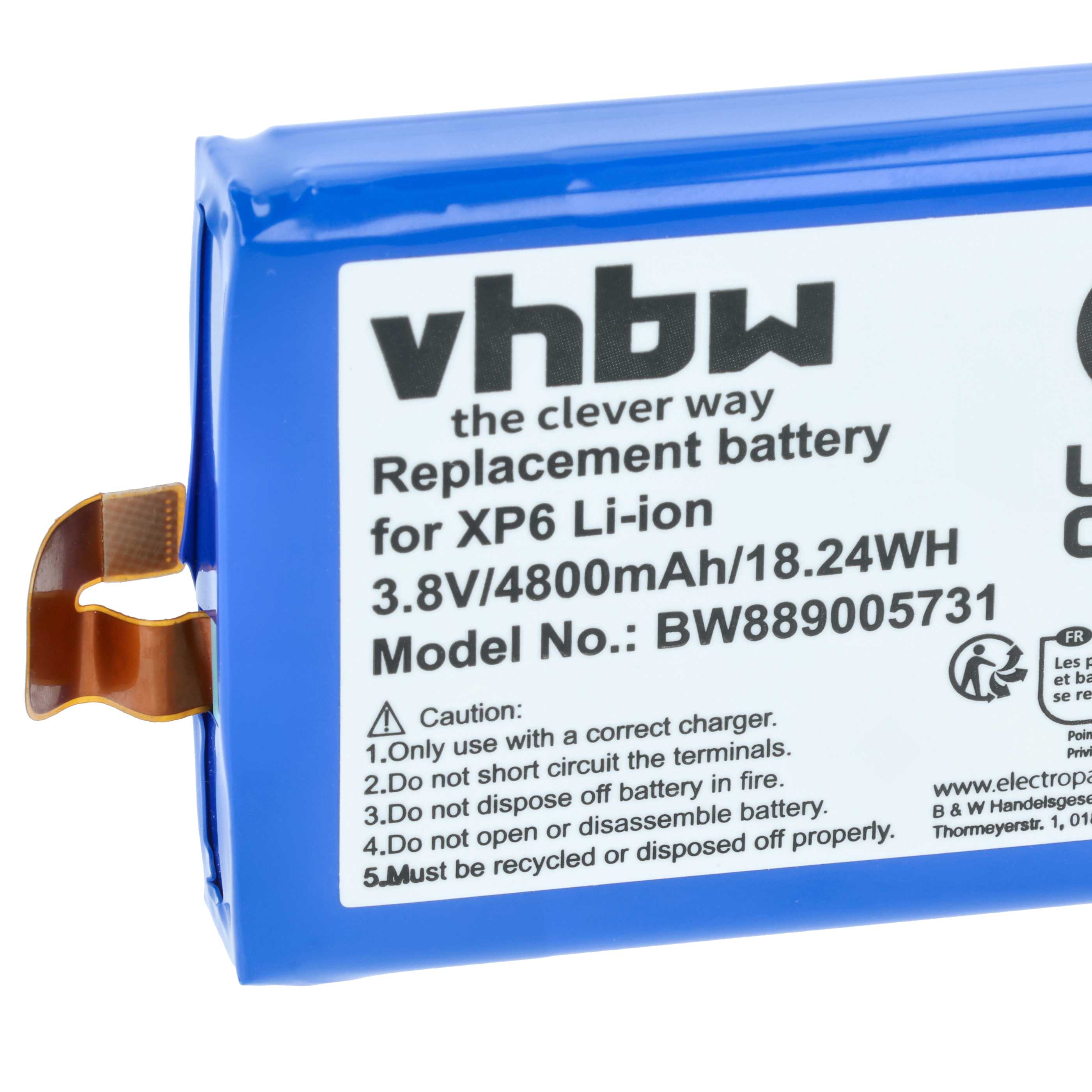 Akumulator do telefonu smartfona zamiennik Socket Mobile BAT-04800-01S - 4800 mAh 3,8 V Li-Ion