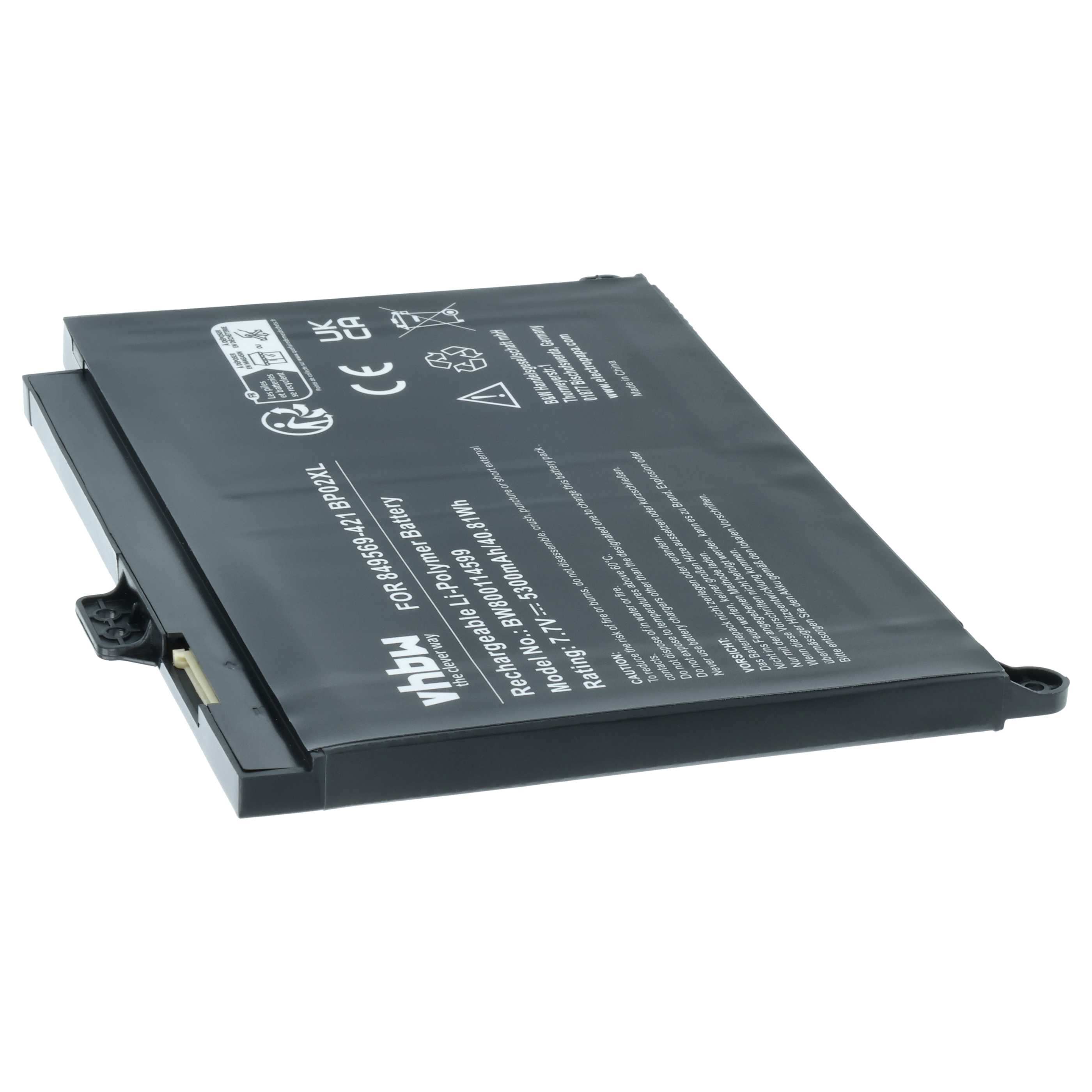 Akumulator do laptopa zamiennik HP 849569-421, 849569-541, 2ICP7/65/80 - 5300 mAh 7,7 V LiPo, czarny