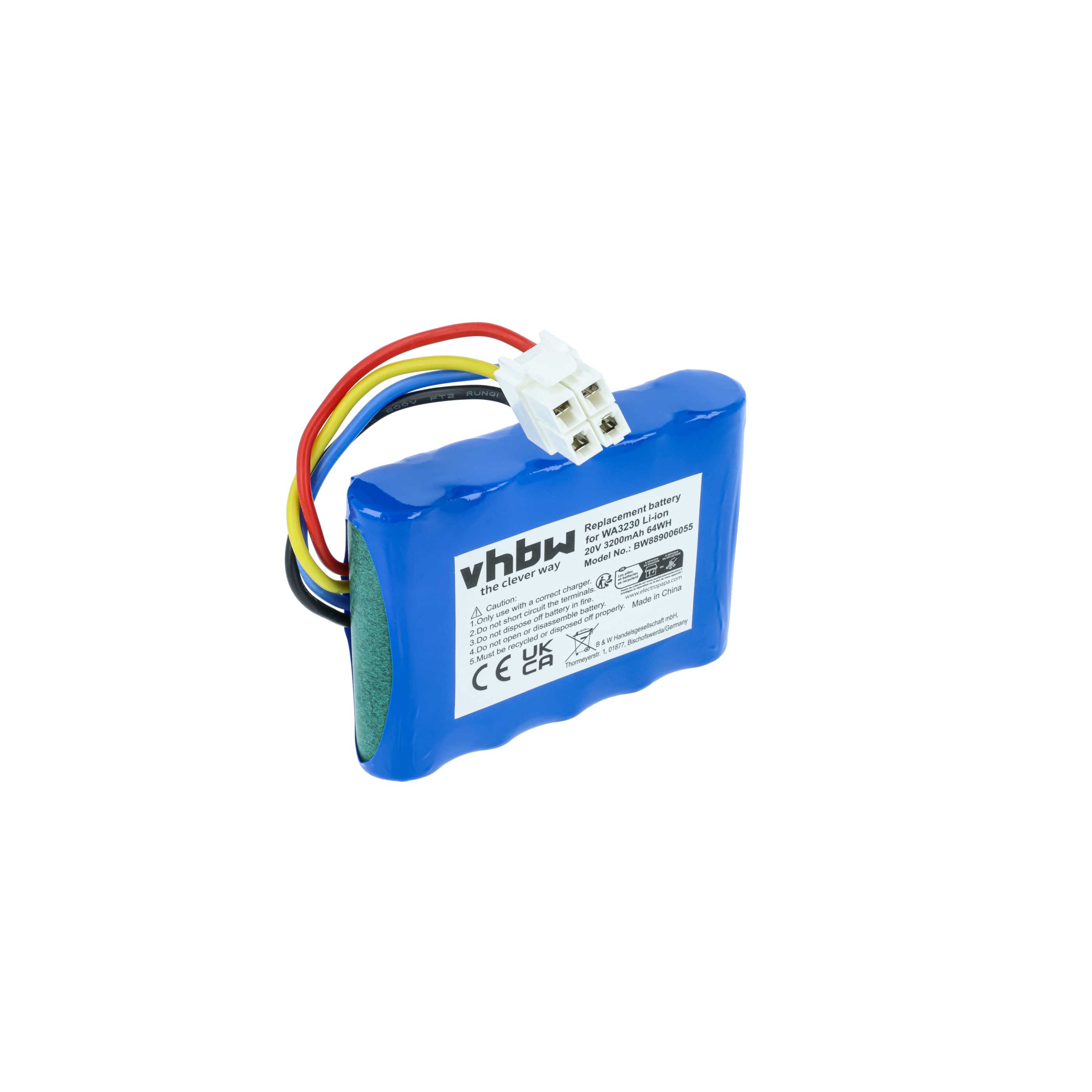 Batteria sostituisce Kress 59003453, KA0103, KA3022 per tagliaerba Lux-Tools - 3,2Ah 20V Li-Ion