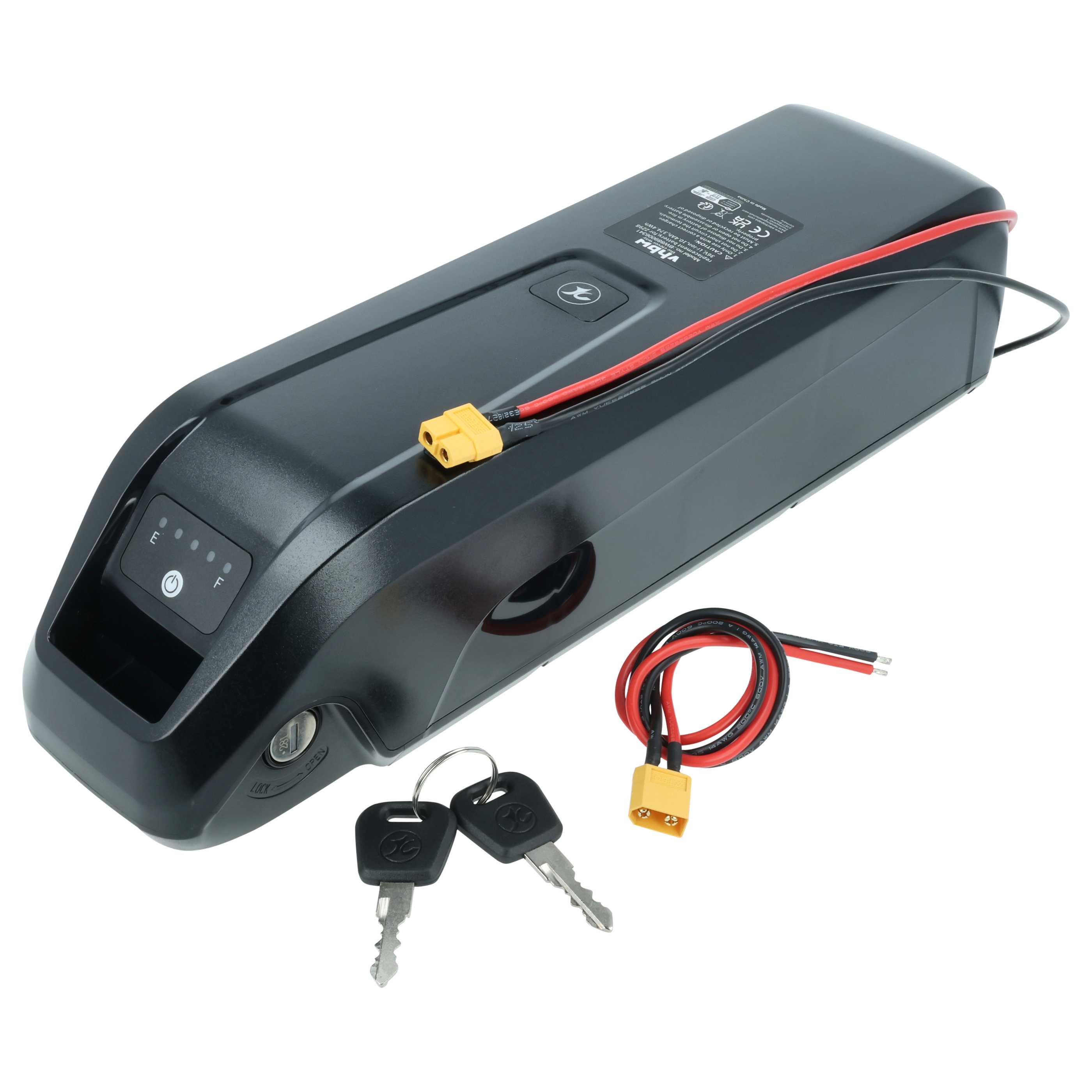 Batteria sostituisce Downtube ZZ98, ZZ9810 per e-bike - 10,4Ah 36V Li-Ion nero