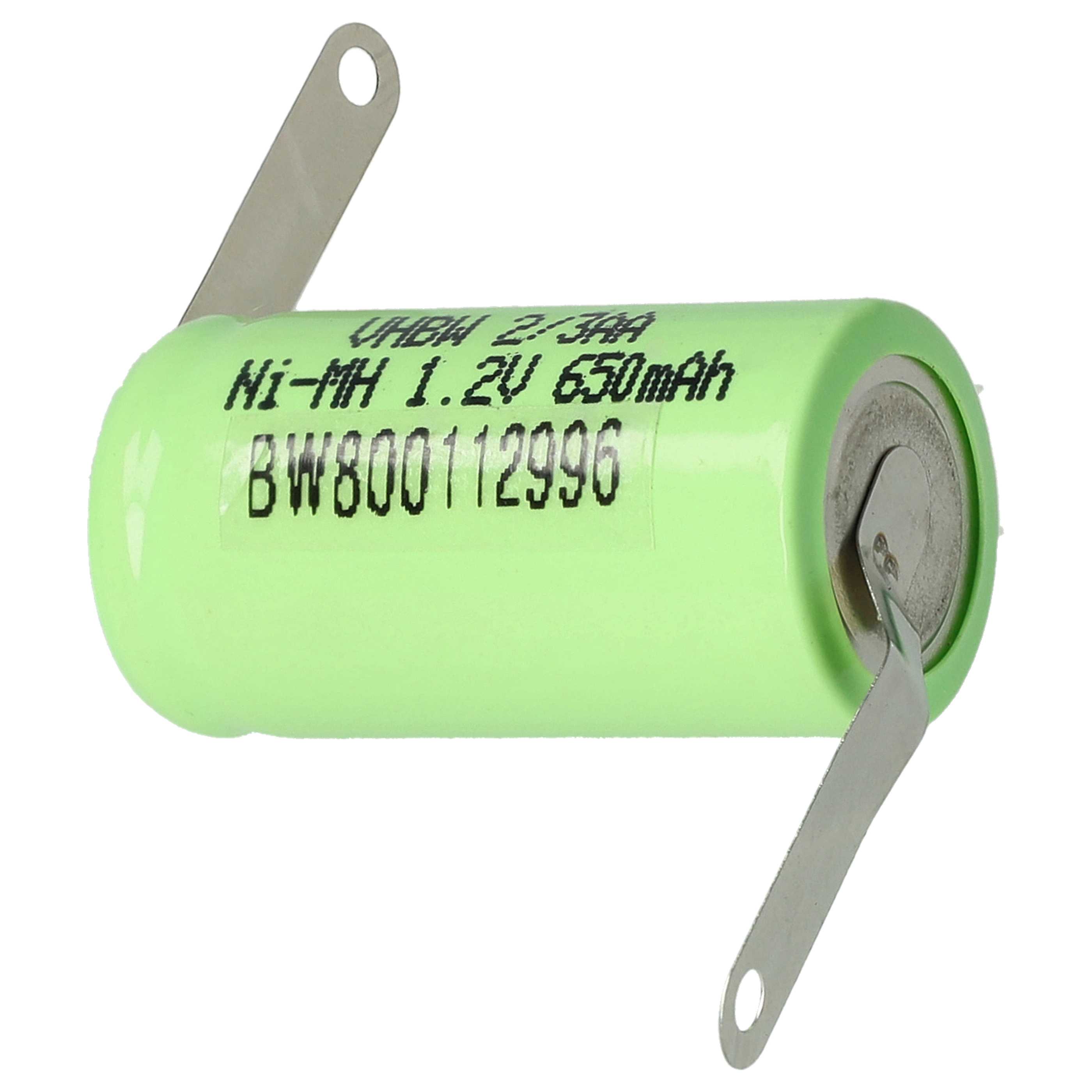Batterie (5 pcs.) remplace 2/3AA modèle radio-télécommandé - 650mAh 1,2V NiMH