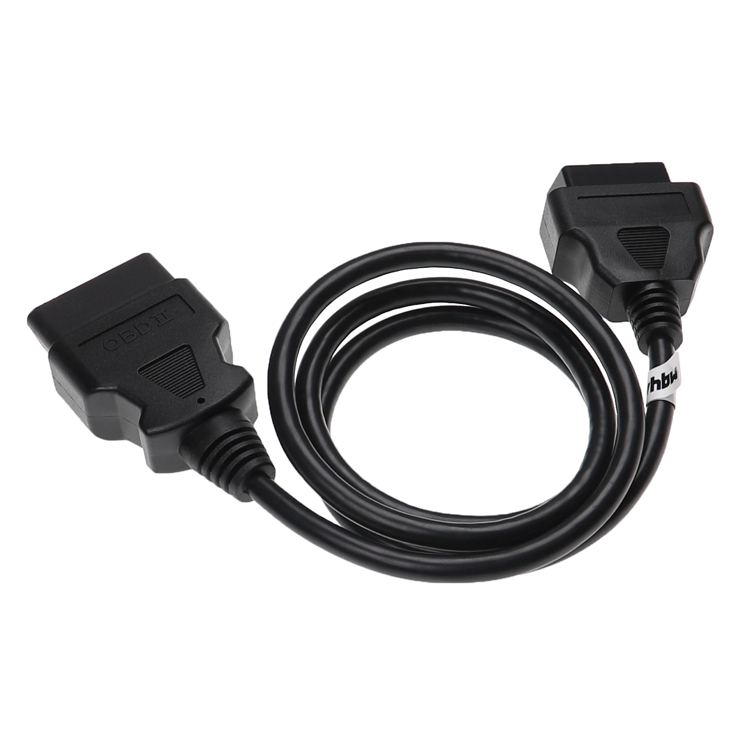 vhbw OBD2 Extension Cable 16 Pin (f) to 16 Pin (m) for LKW, Car, Vehicle - 100 cm
