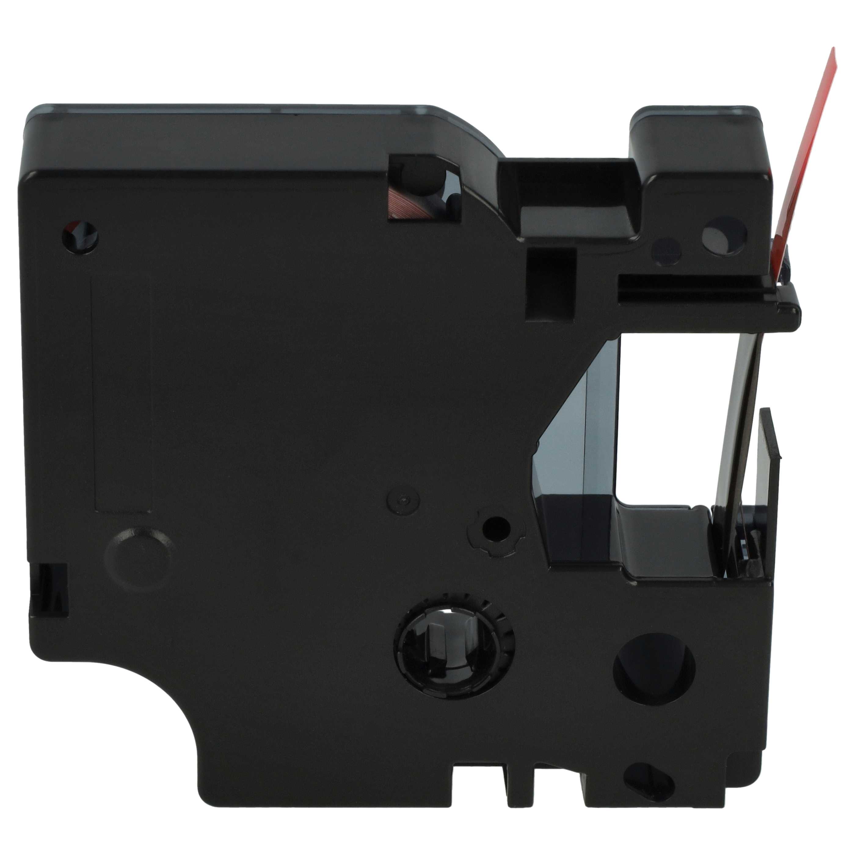 Label Tape replaces Dymo D1, 43617 - 6 mm Black to Red