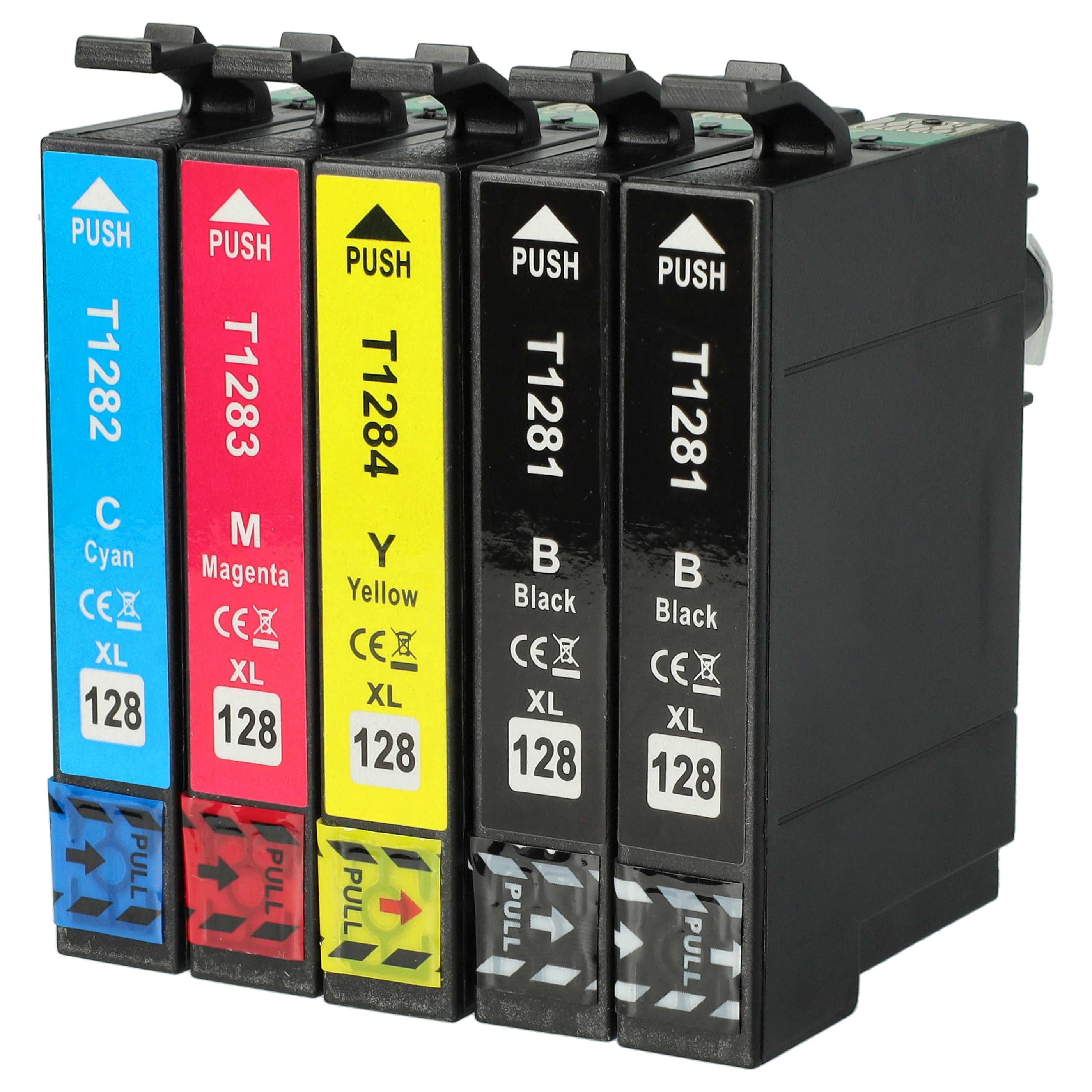 5x Ink Cartridges suitable for BX300 BX300 Printer - B/C/M/Y