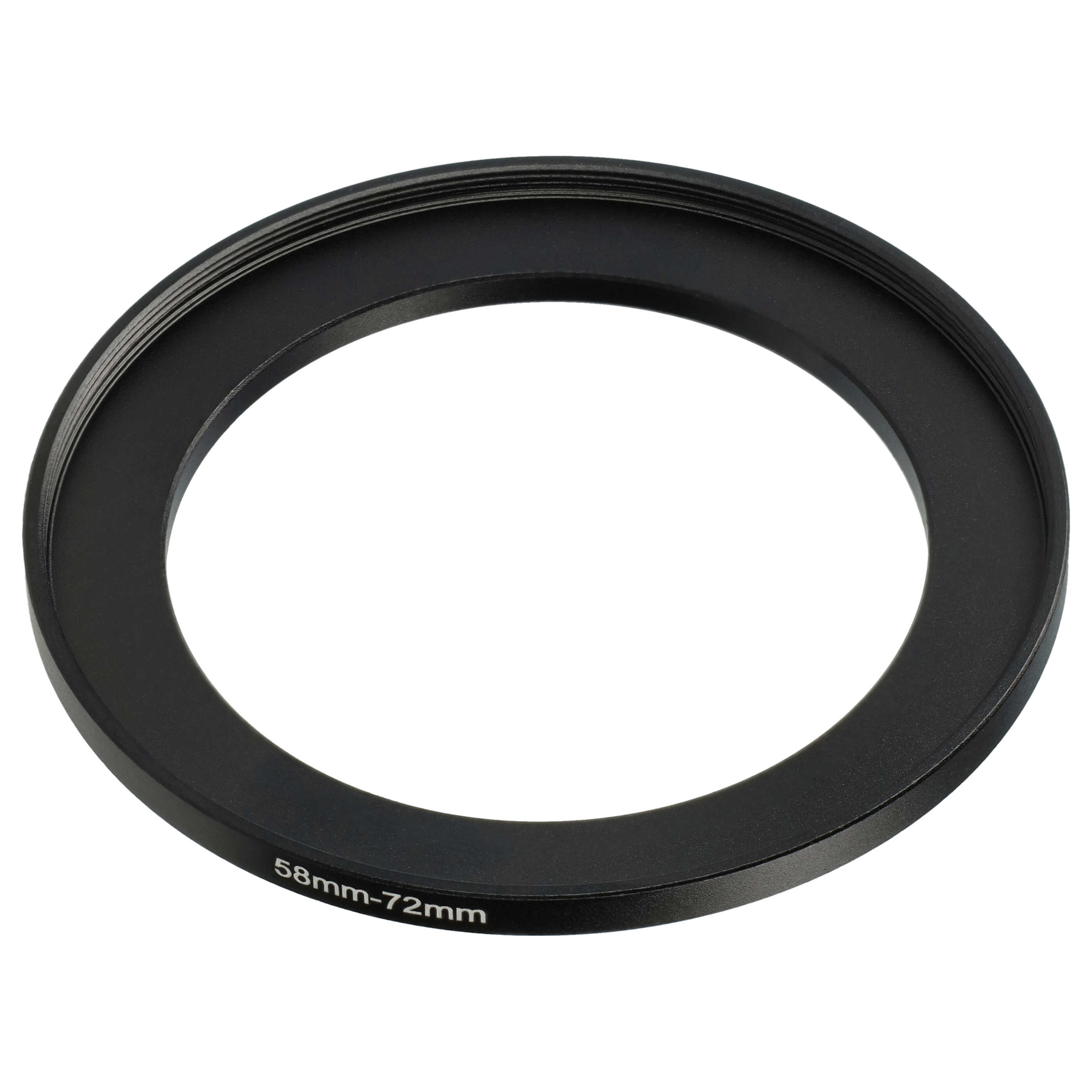 Step-Up-Ring Adapter 58 mm auf 72 mm passend für diverse Kamera-Objektive - Filteradapter