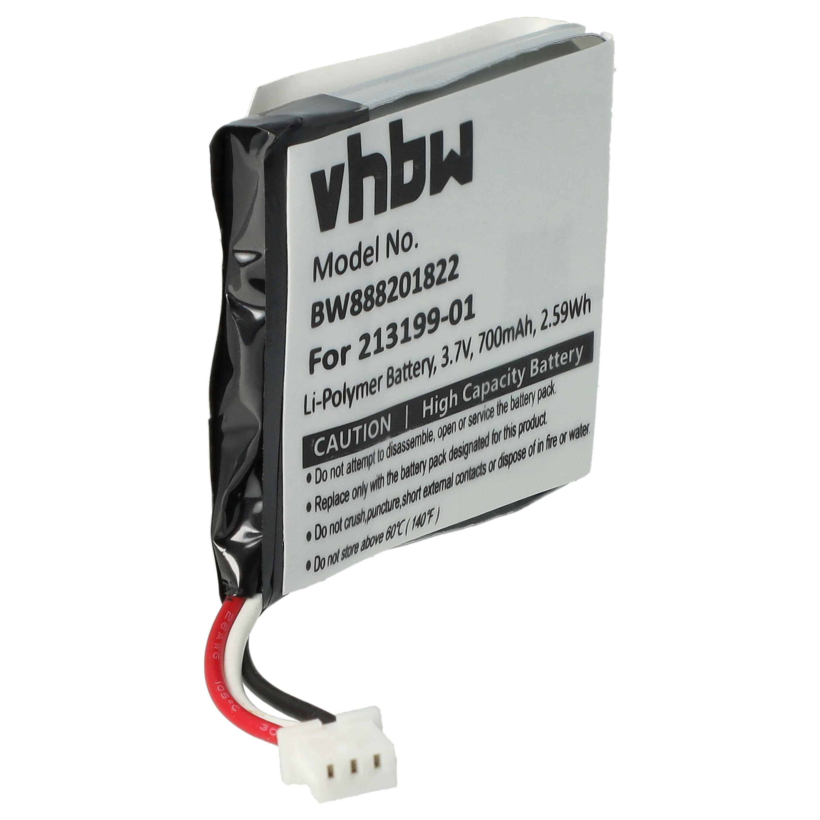 Akumulator do słuchawek bezprzewodowych zamiennik Plantronics 203055-01, 203035-01 - 700 mAh 3,7 V LiPo