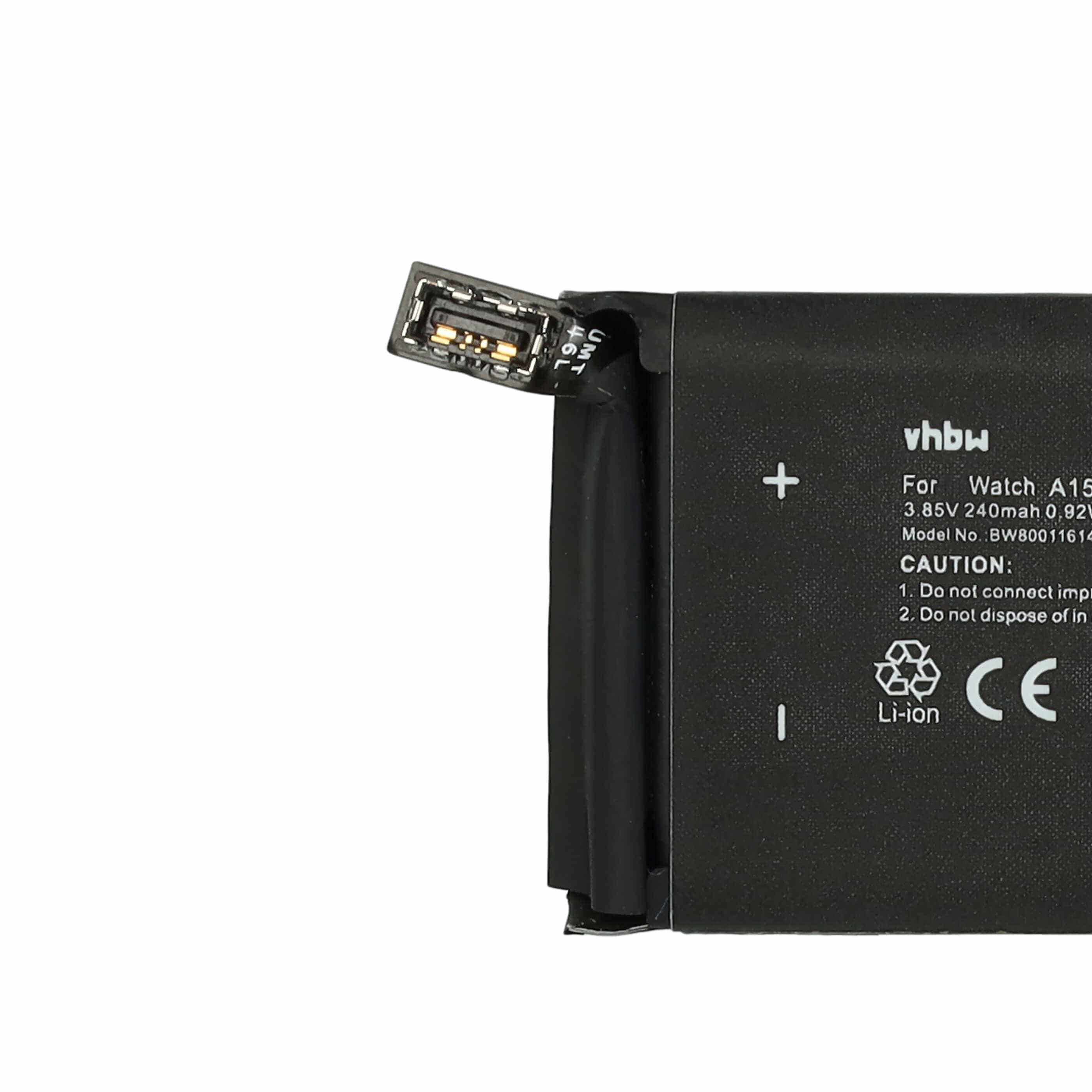 Akku als Ersatz für Apple A1579 für Apple Smartwatch - 240mAh 3,85V Li-Polymer + Werkzeug-Set