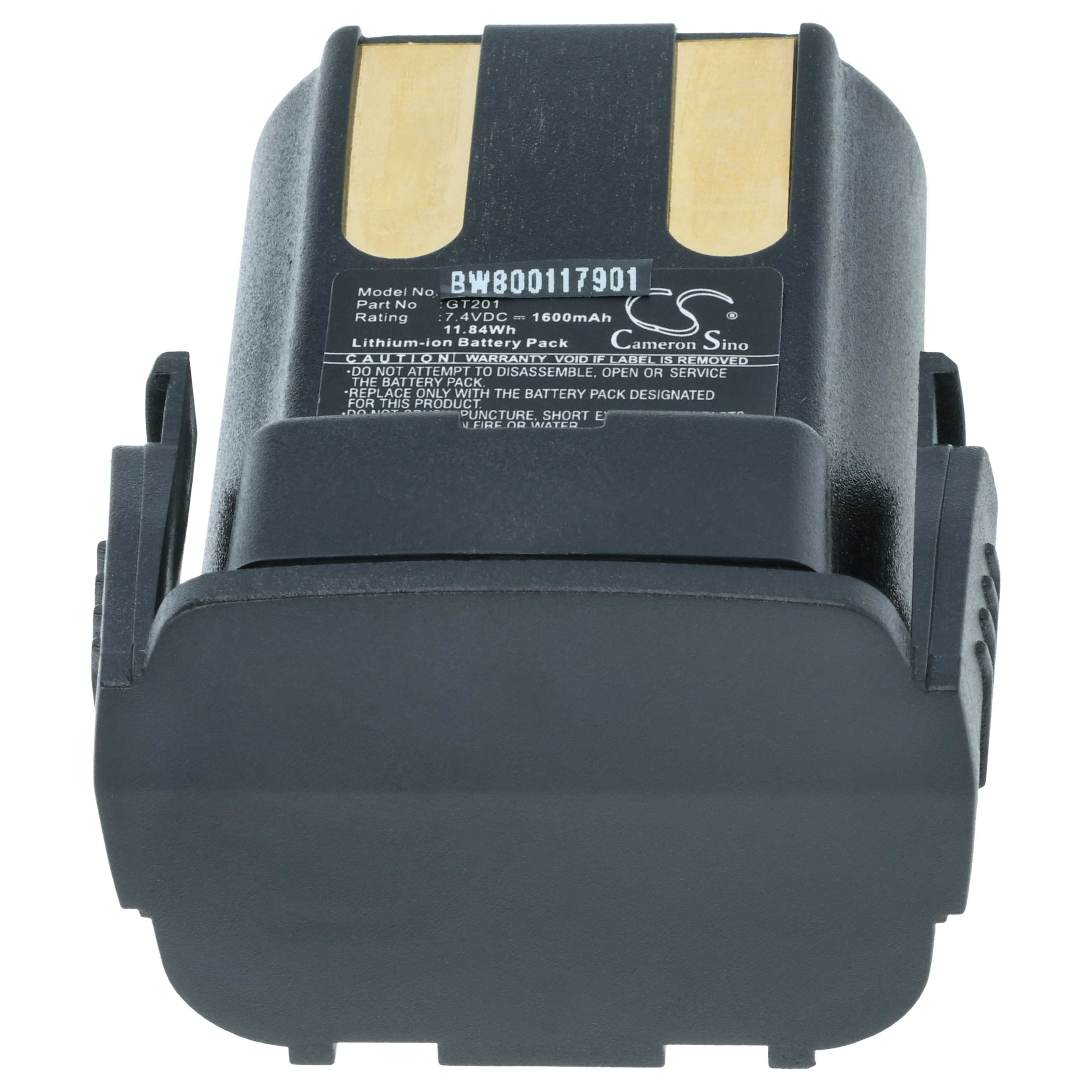 Batterie (2 pcs.) remplace Aesculap GT201 tondeuse pour chien Aesculap - 1600mAh 7,4V Li-ion