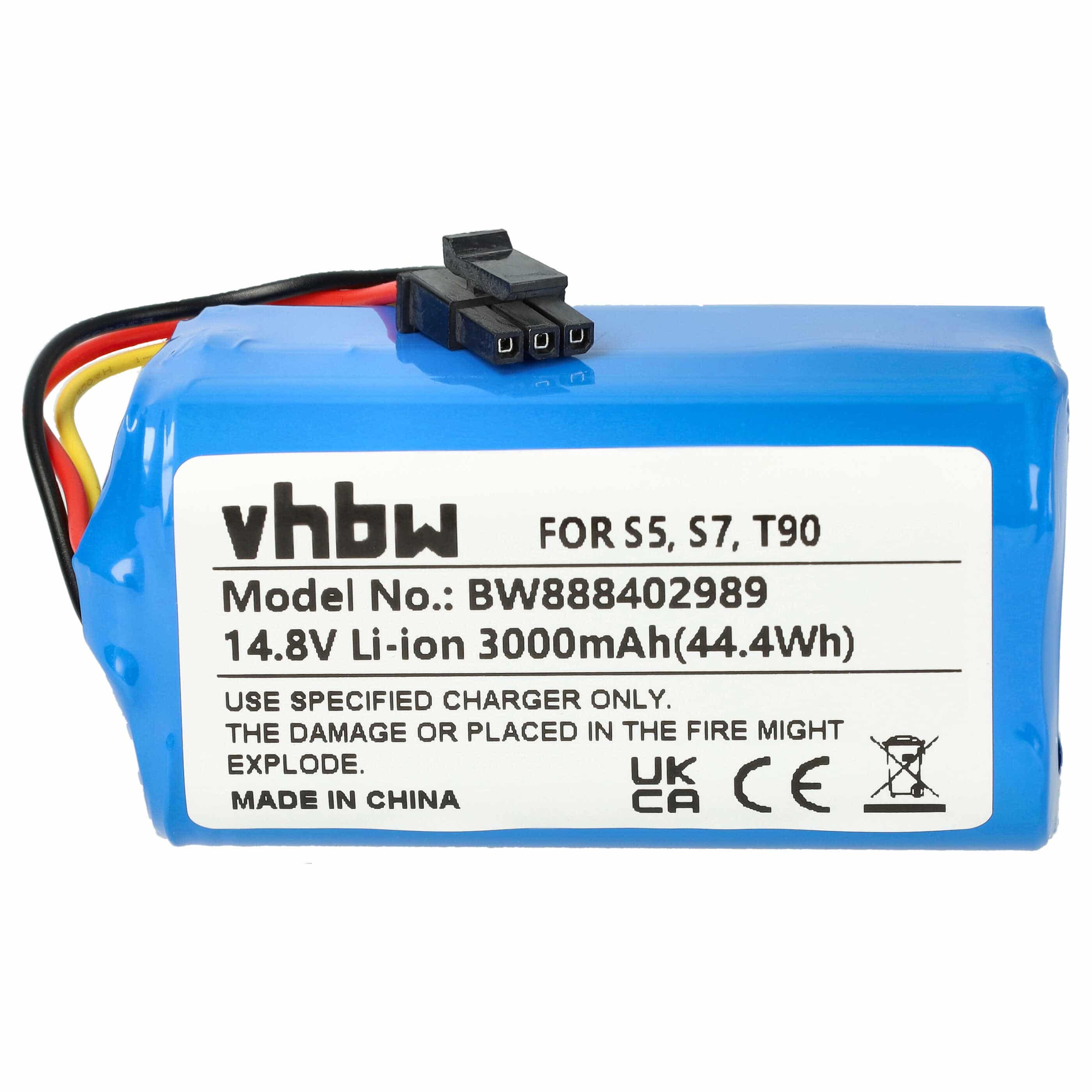 Battery replaces Qihoo M26-4S1P, INR18650 M264S1P, LR-PAS0638W-EU, 2ASP4-S5 for Qihoo 3000mAh, 14.8V, Li-Ion