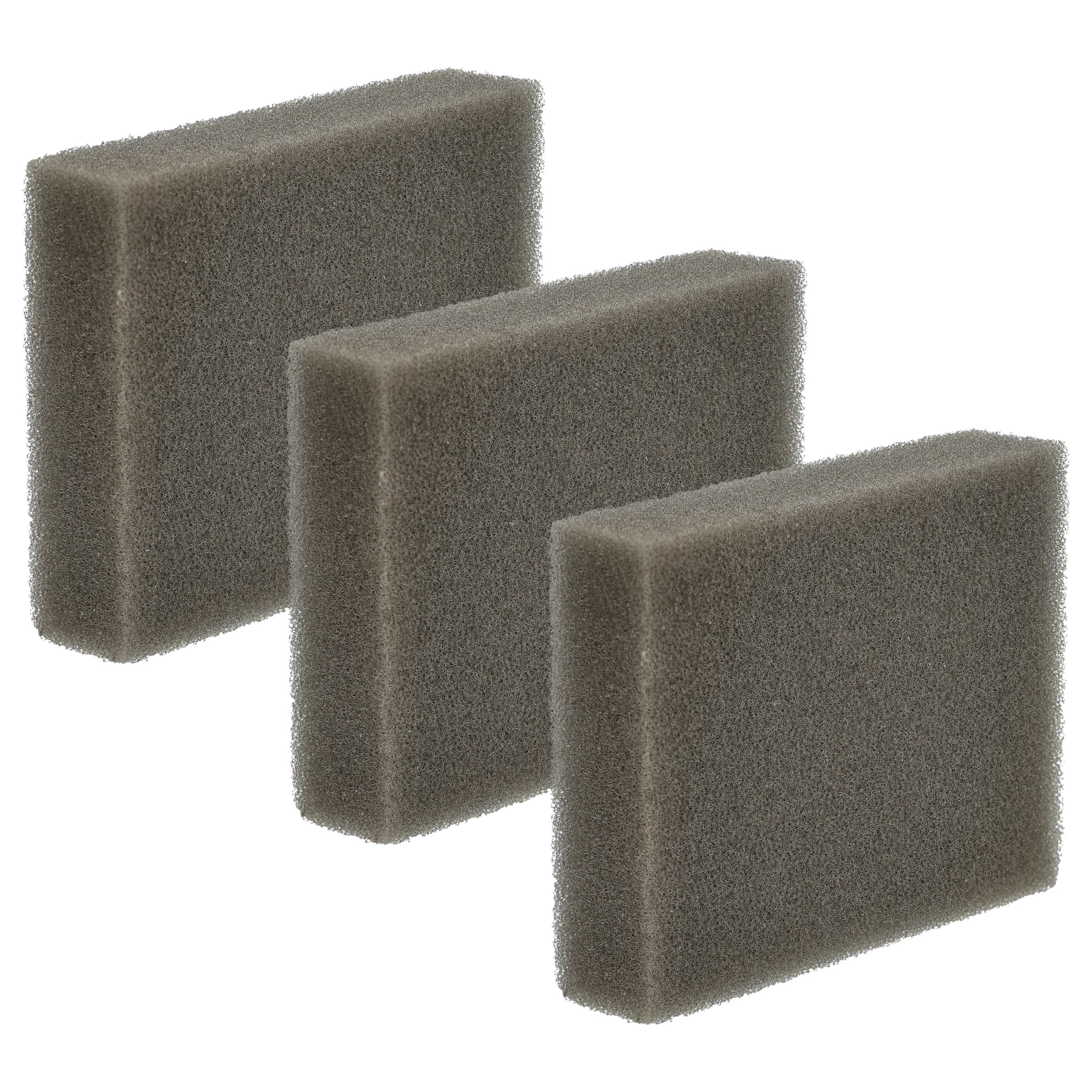 3x Filtersponge filter suitable for Leifheit Regulus Aqua PowerVac Vacuum Cleaner