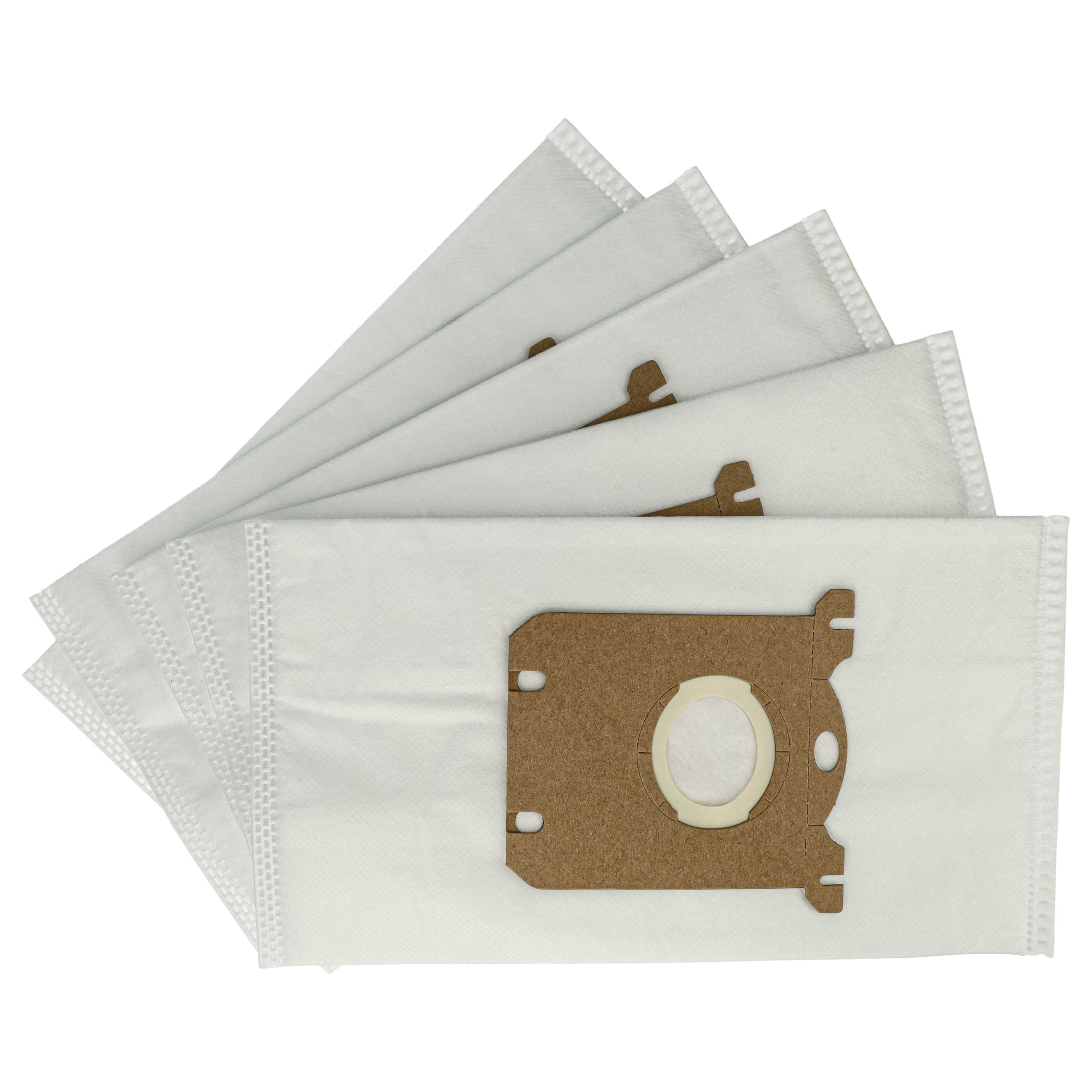 5x Vacuum Cleaner Bag replaces AEG 9001684753, GR203S, 900166039/9 for Philips - microfleece / cardboard