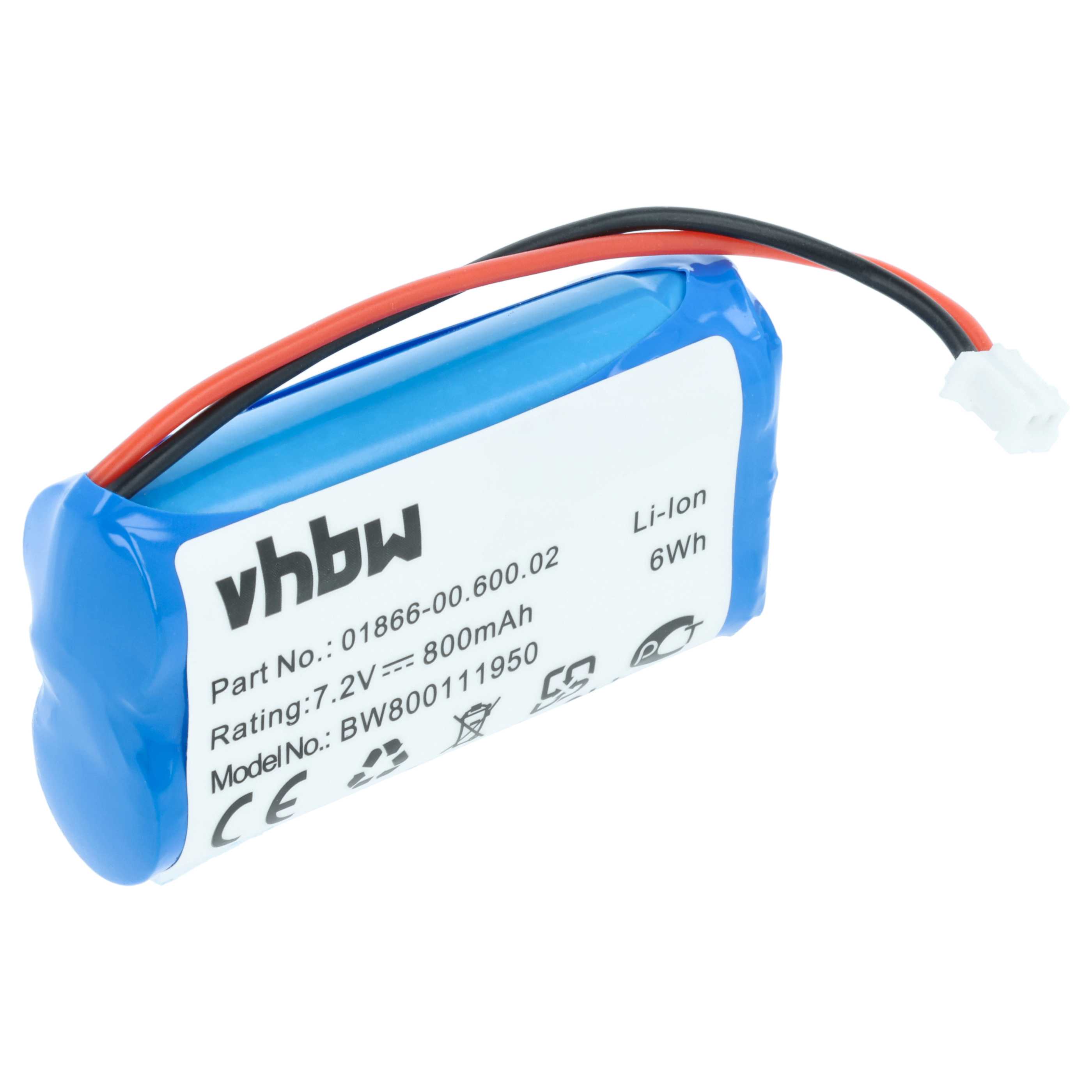 Batteria sostituisce Gardena 01866-00.600.02 per tagliaerba - 800mAh 7,4V Li-Ion