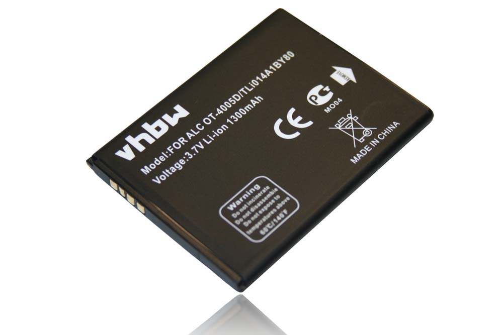 Batteria sostituisce TLi014A1BY80 per cellulare Vodafone - 1300mAh 3,7V Li-Ion