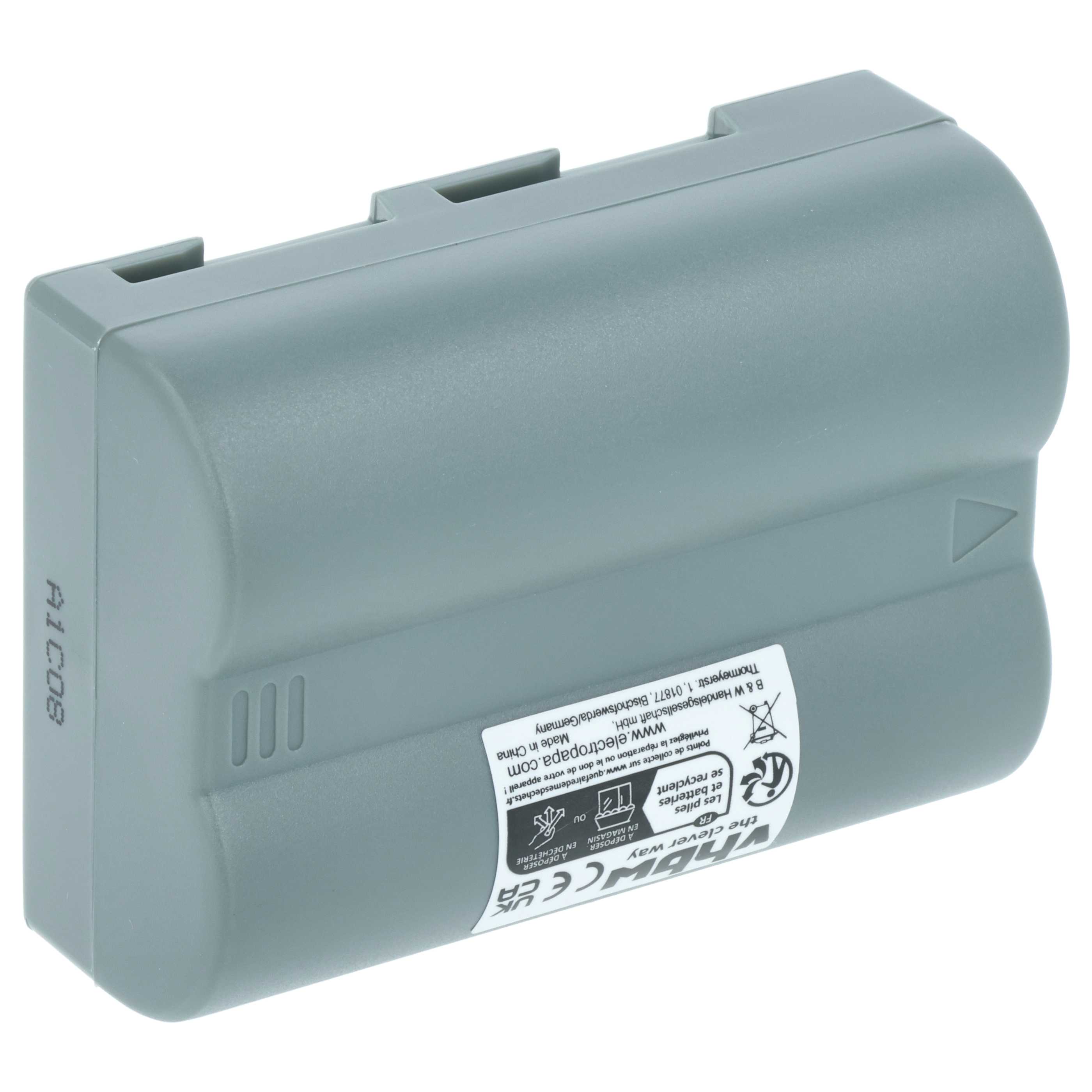 Battery replaces Nikon EN-EL3e, EN-EL3, EN-EL3a - 2000mAh, 7.2V, Li-Ion with Info Chip