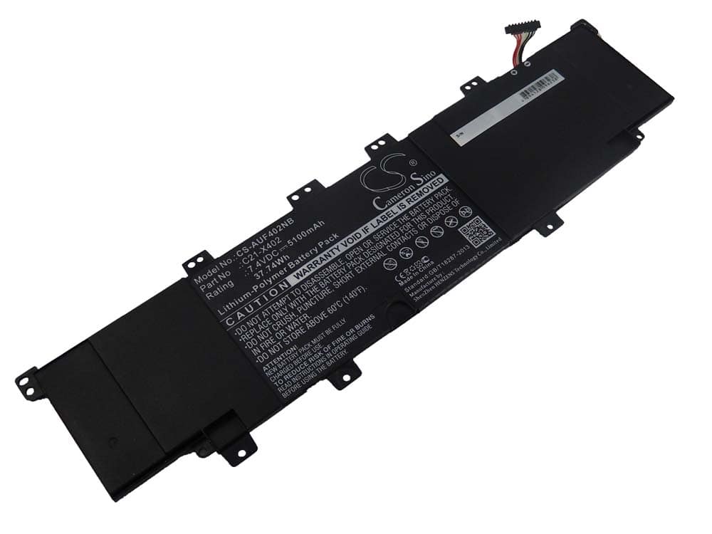 Akumulator do laptopa zamiennik Asus C21-X401, AR5B225, 0B110-00210000, C21-X402 - 5100 mAh 7,4 V LiPo, czarny
