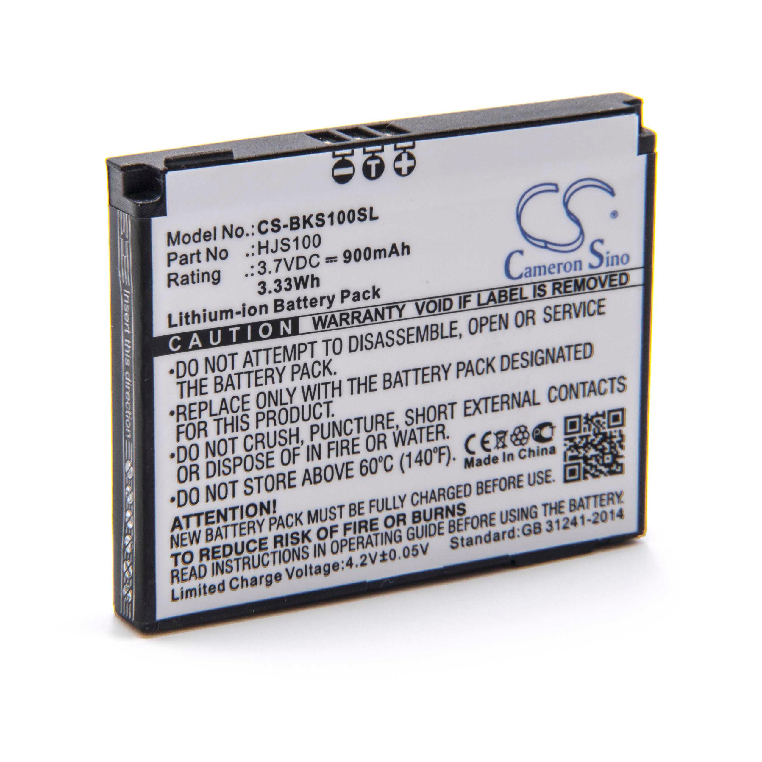 Batterie remplace Becker 338937010208 pour navigation GPS - 900mAh 3,7V Li-ion