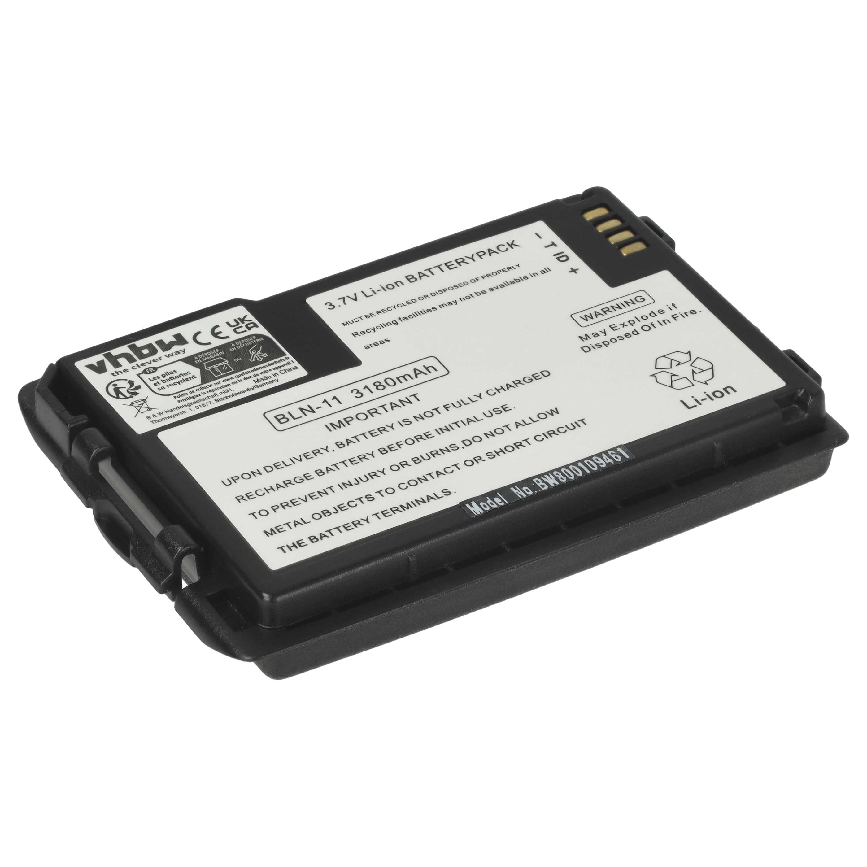 Radio 2x Battery replaces EADS HT9980AA, BLN-11 - 3180 mAh 3.7 V Li-Ion
