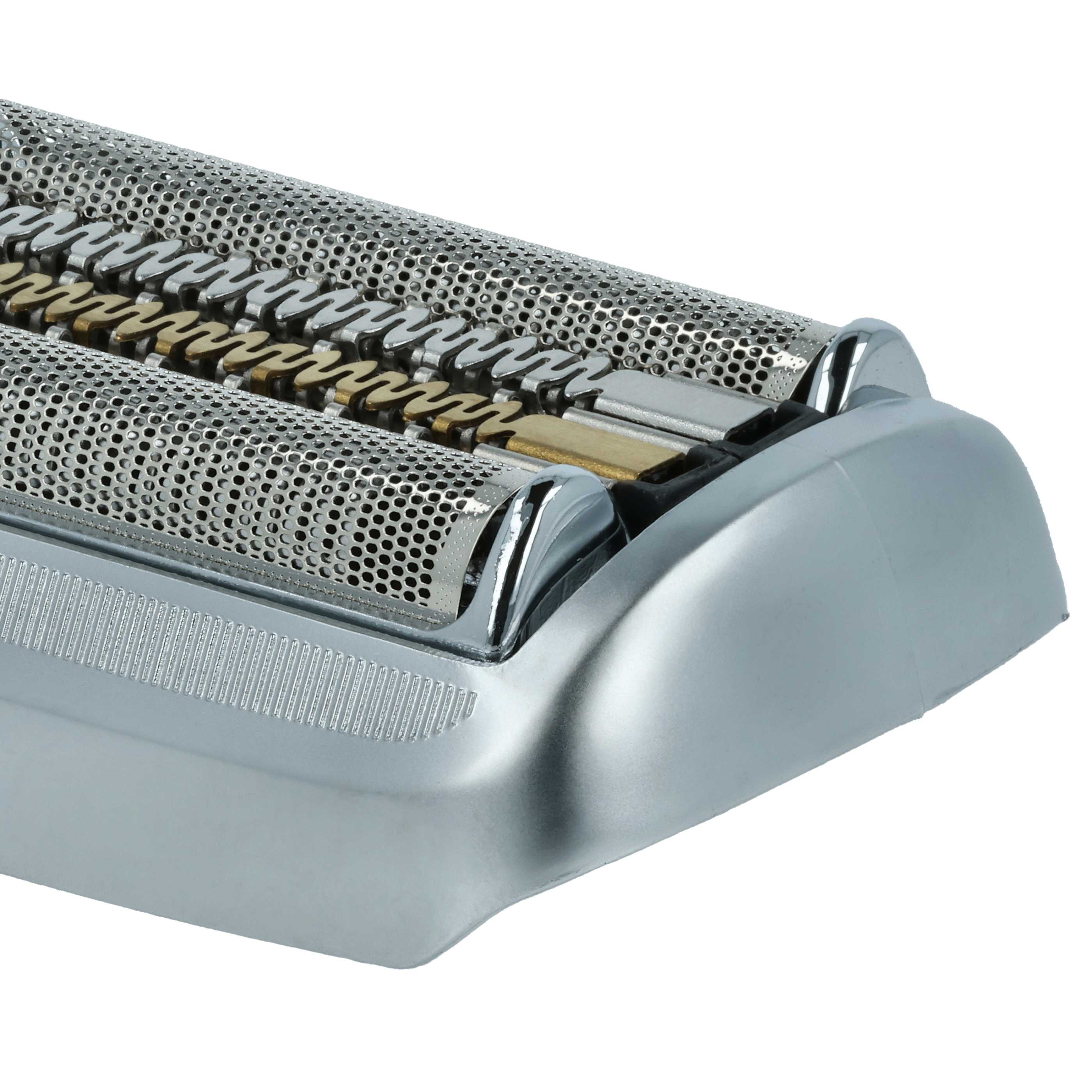 2x Shaving Heads replaces Braun 94M for Braun Electric Razor, matt silver