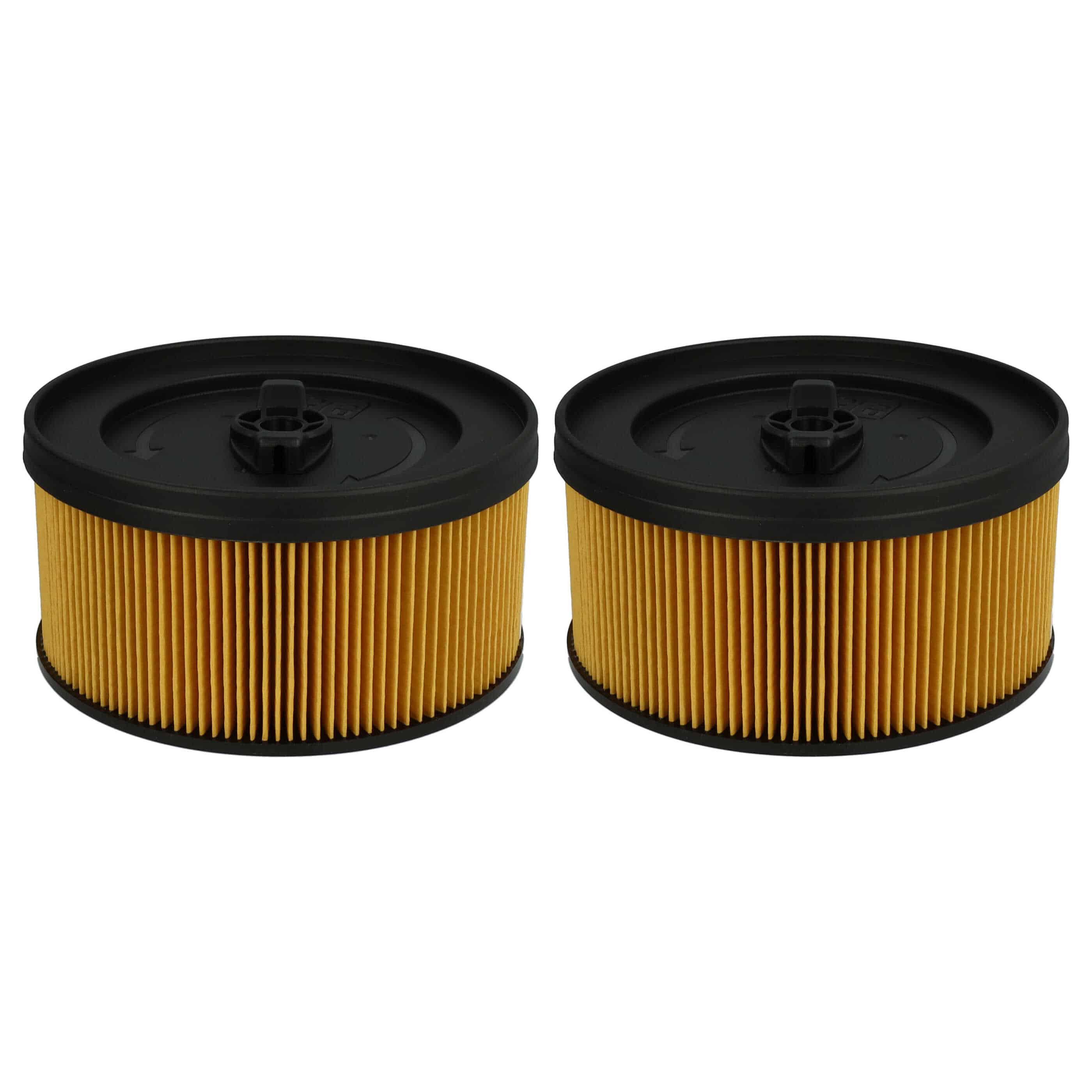 2x Filtro reemplaza Kärcher 6.414-960.0 para aspiradora filtro de cartucho, negro / amarillo