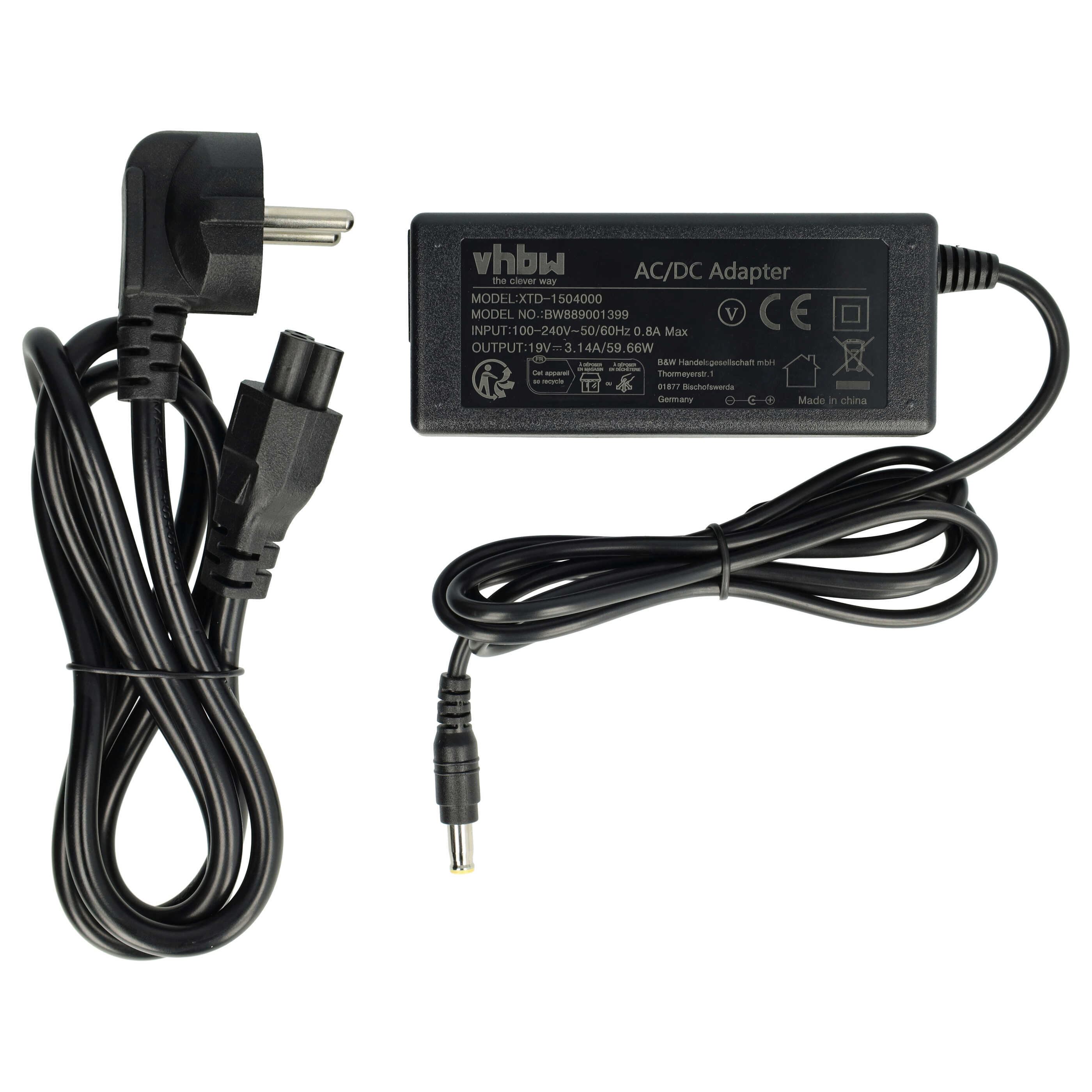 Mains Power Adapter replaces Samsung AD-6019 for Yujin Robot Robot Vacuum Cleaner Charging Station etc. -