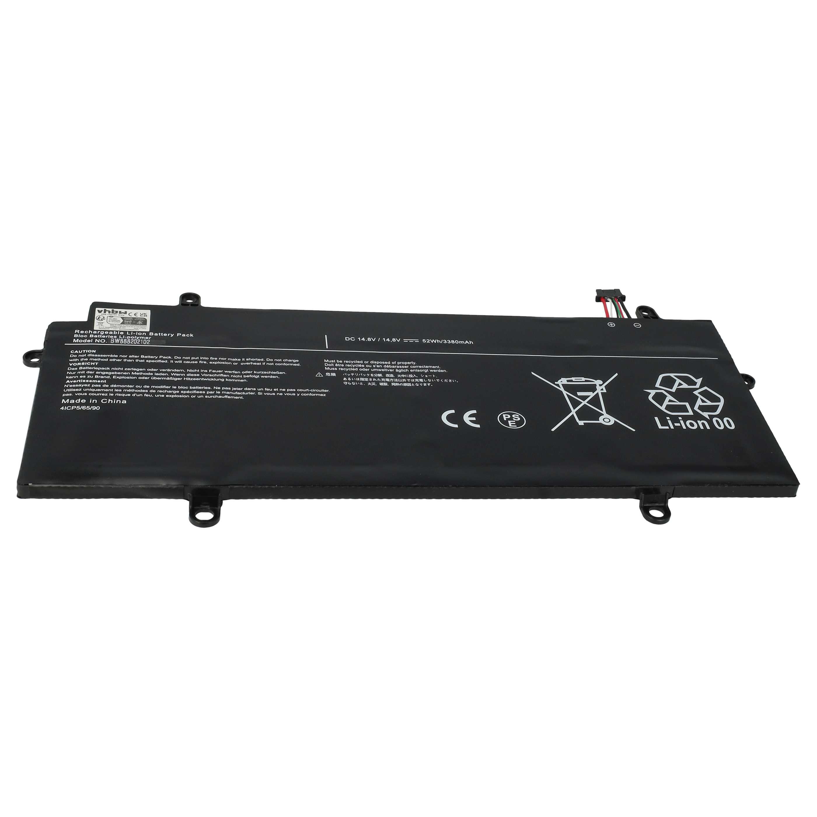 Notebook-Akku als Ersatz für Toshiba PA5136U-1BRS - 3350mAh 14,8V Li-Polymer