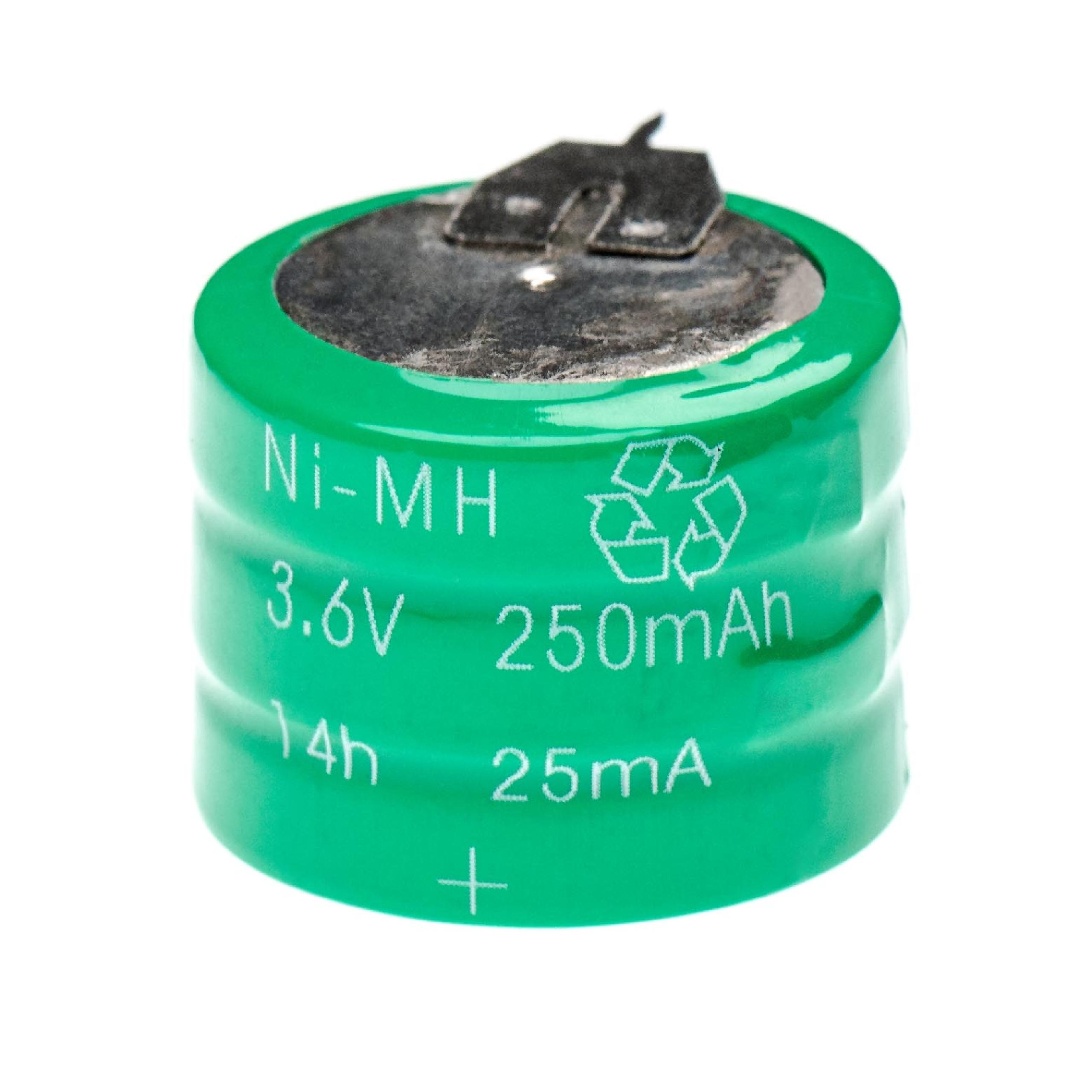 Batteria per modellini RC sostituisce V250H - 250mAh 3,6V NiMH, con 3x PC pin