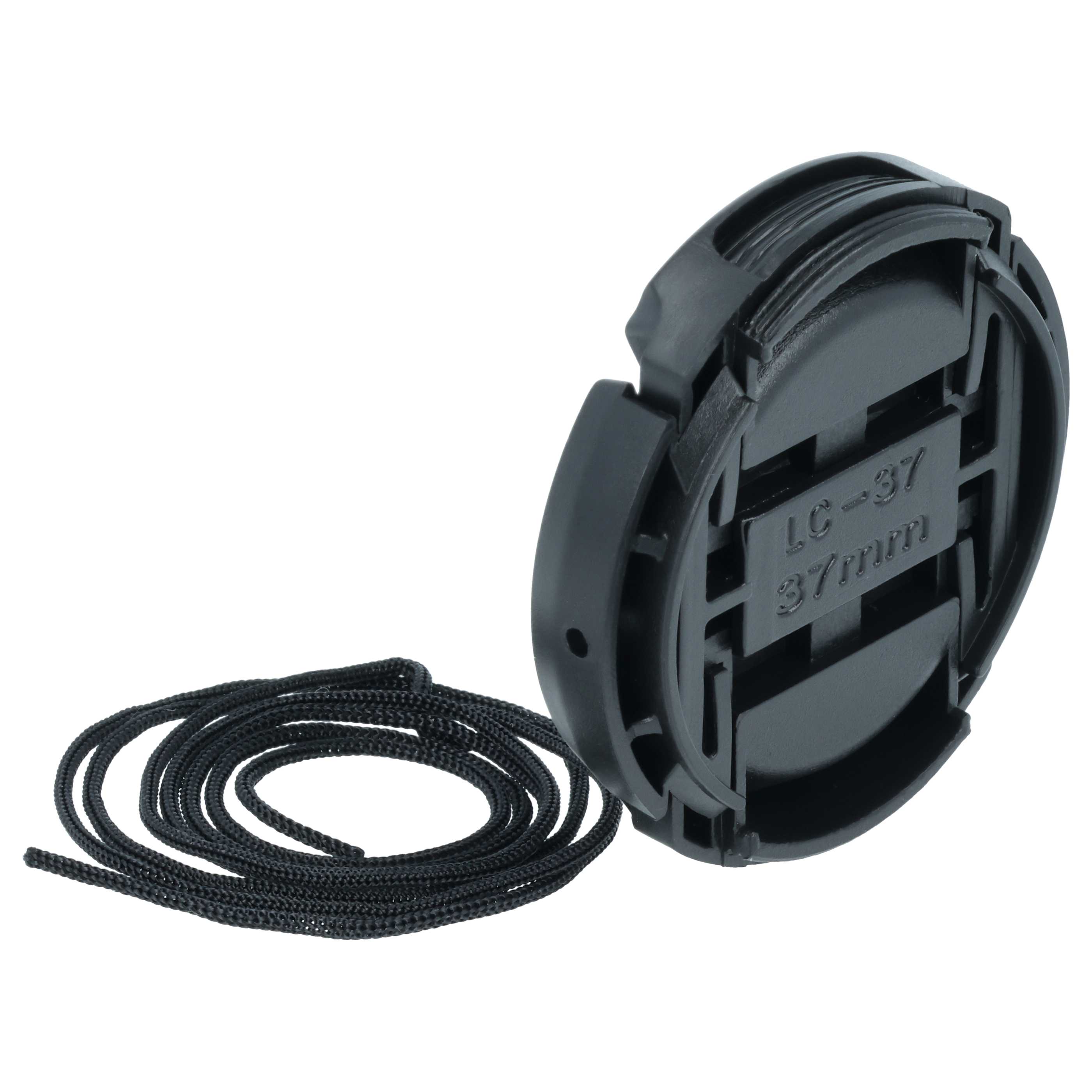 Bouchon d'objectif 37 mm, plastique, noir