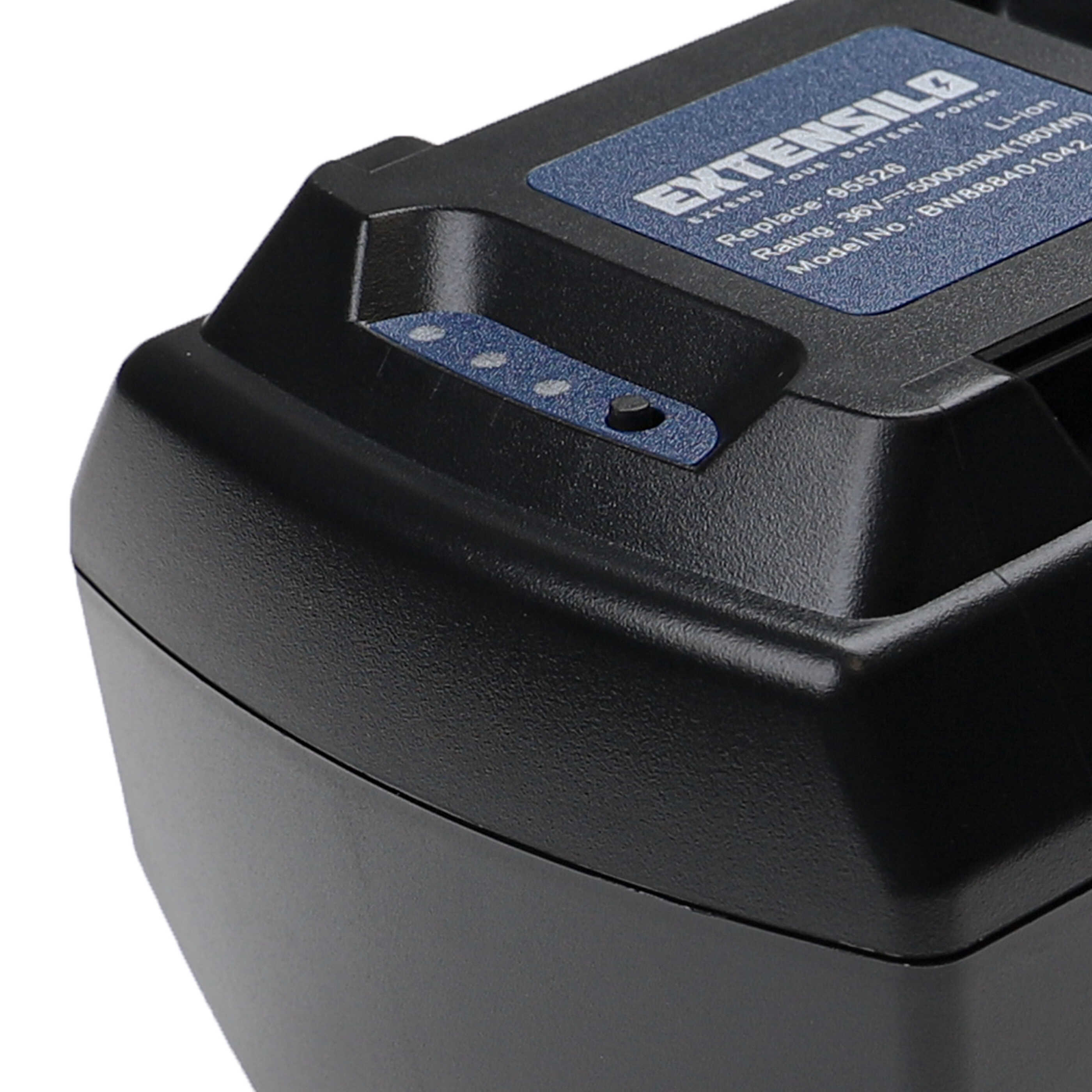 Batterie remplace Garden Feelings R1S-360-AH-C 36V pour outil électrique - 5000 mAh, 36 V, Li-ion