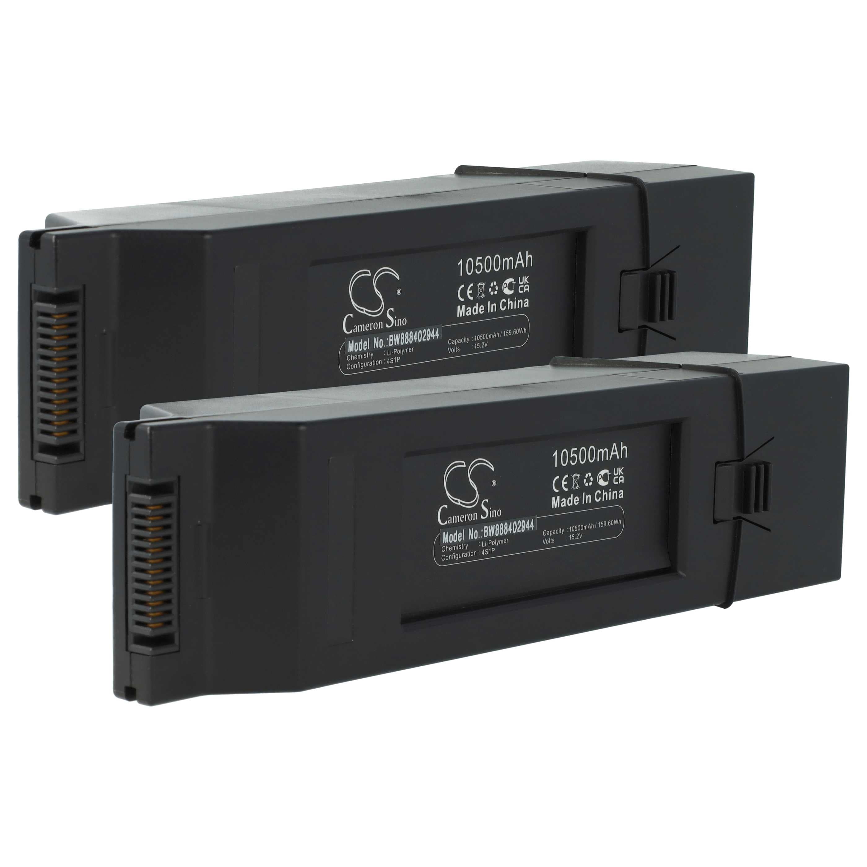 2x Batteries remplace Yuneec GFH10500, YUNH520EB4S6200 pour drone Yuneec- 10500mAh 15,2V Li-polymère