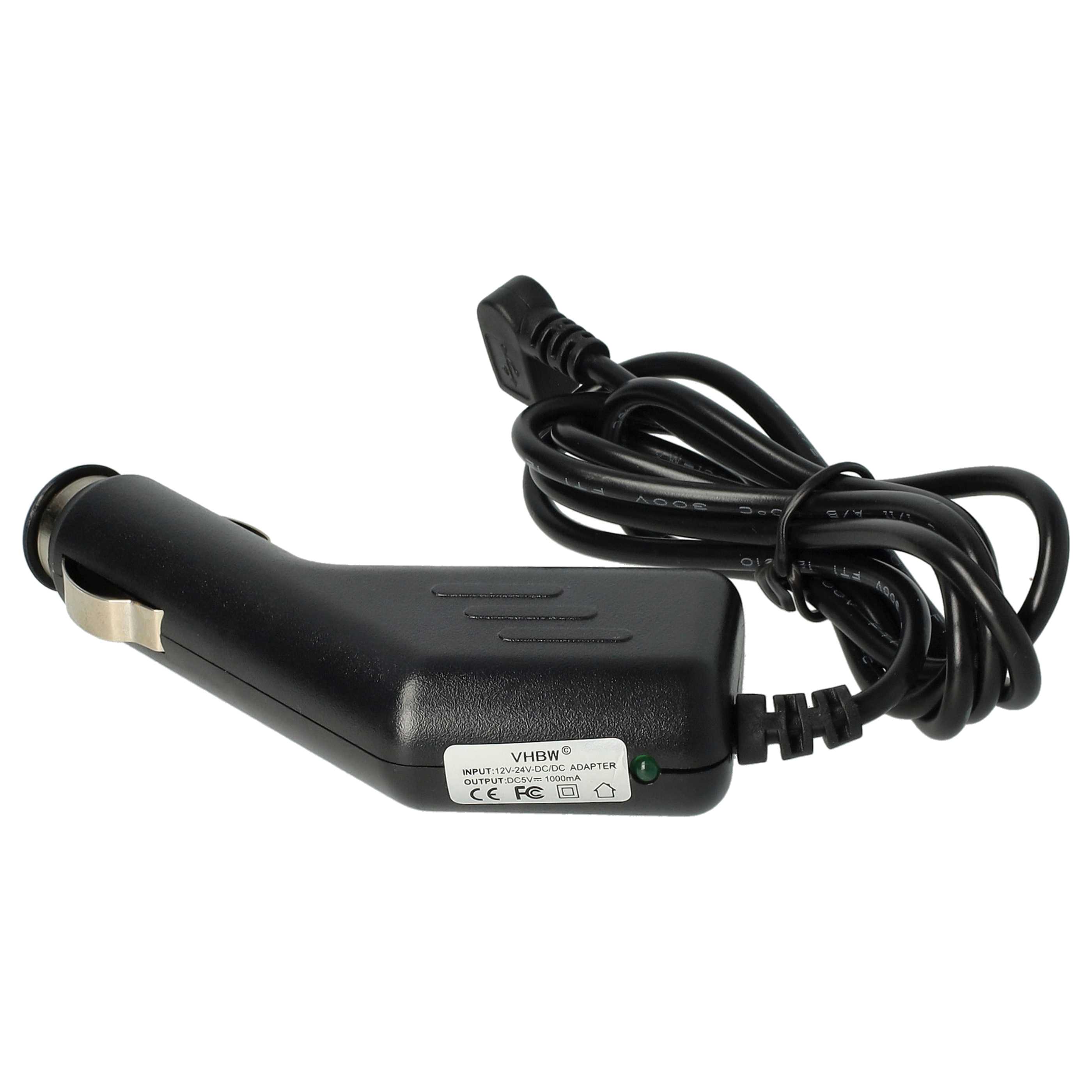 Ładowarka samochodowa Micro USB do urządzeń np. smartfona, nawigacji GPS Chic Olympia - 1,0 A, wtyk 90°