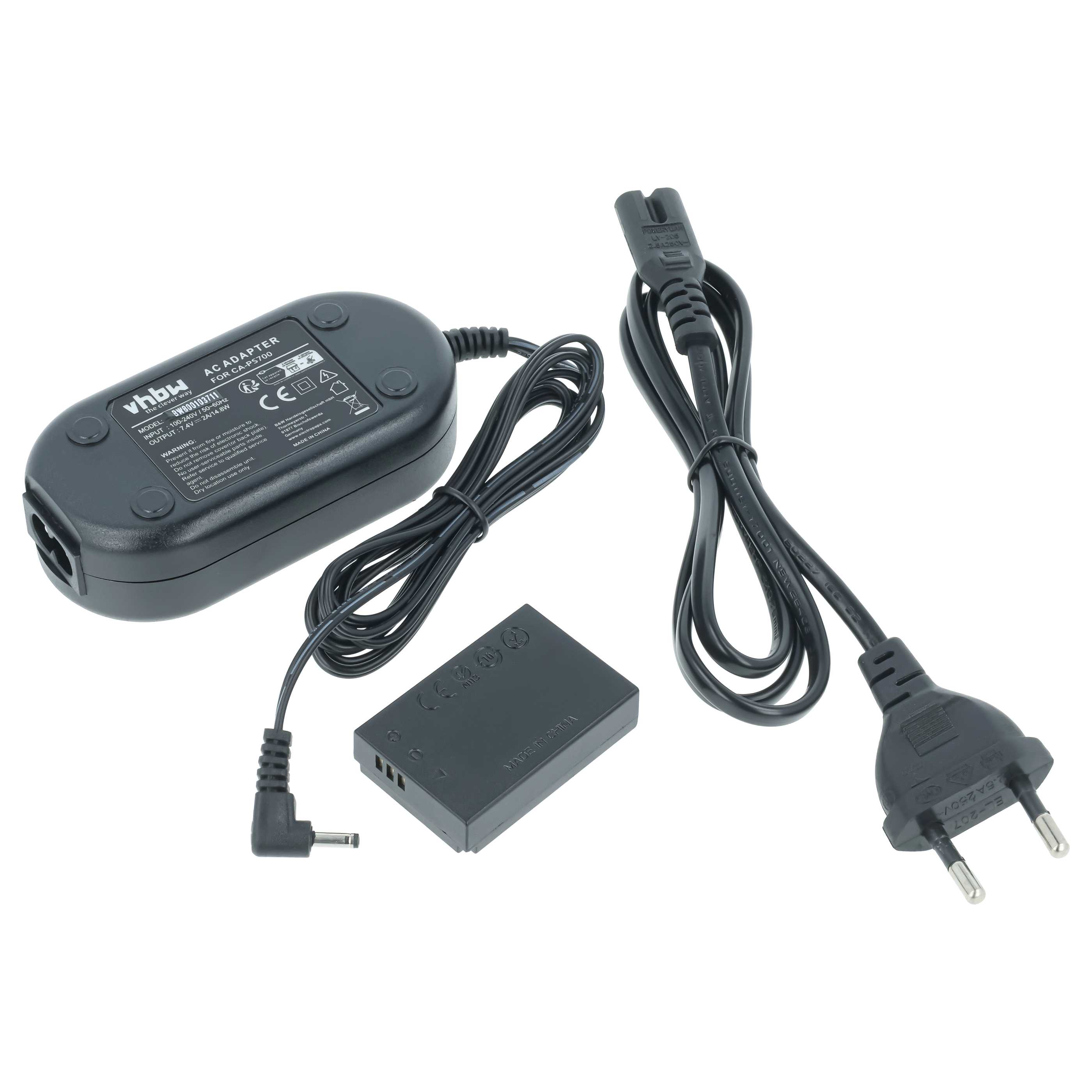 Bloc secteur remplace Canon ACK-E1 pour caméra Canon + coupleur DC comme Canon