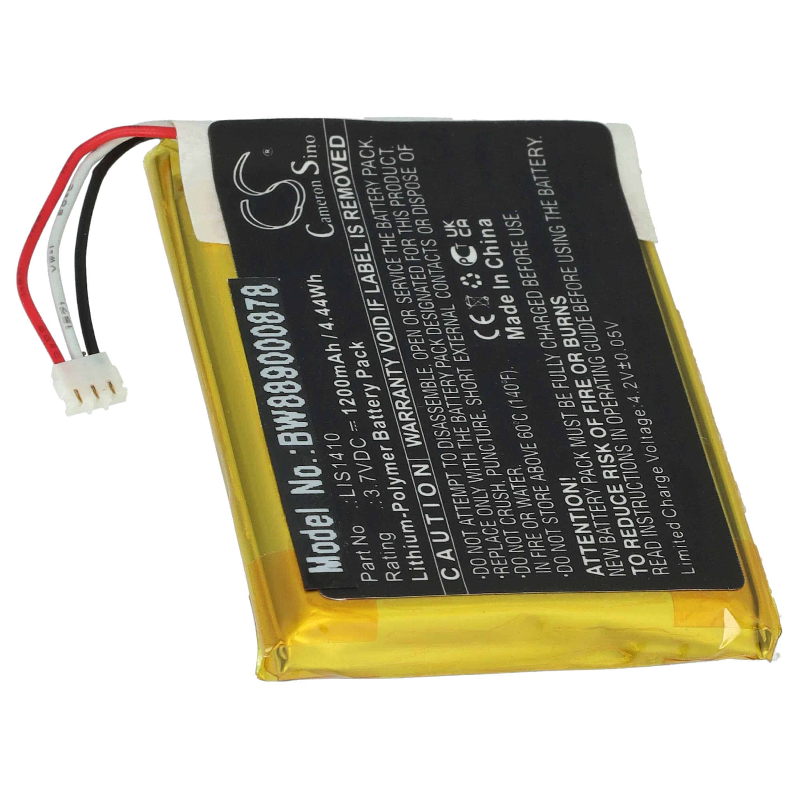 Batteria per auricolari cuffie wireless sostituisce Sony LIS1410 Sony - 1200mAh 3,7V Li-Poly