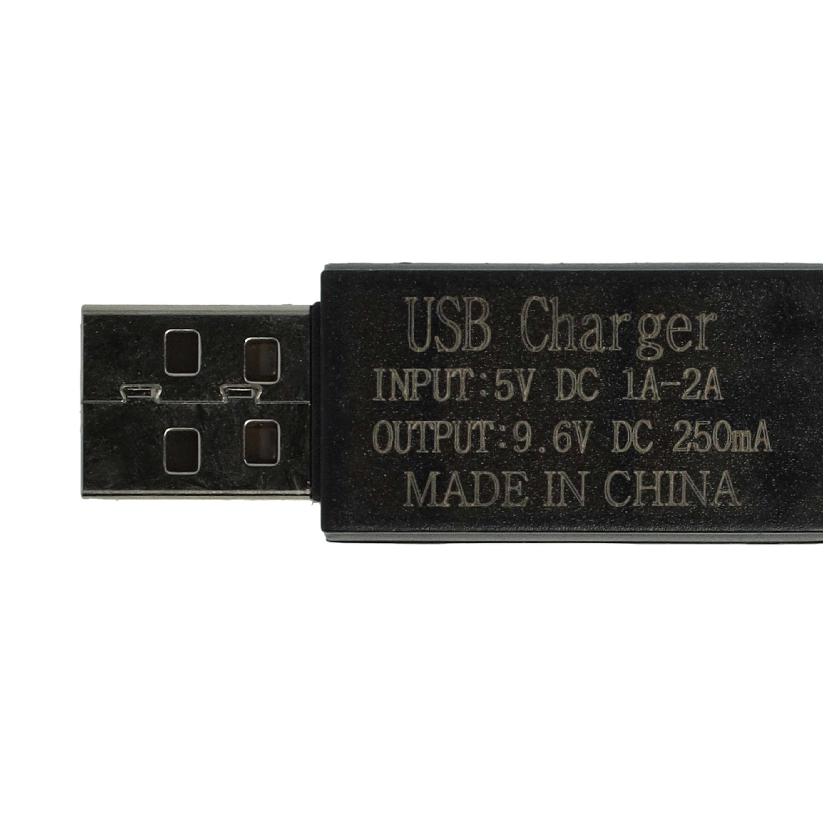 USB Charging Cable suitable for RC Batteries with Tamiya Connector, RC Model Making Battery Packs - 60 cm 9.6 