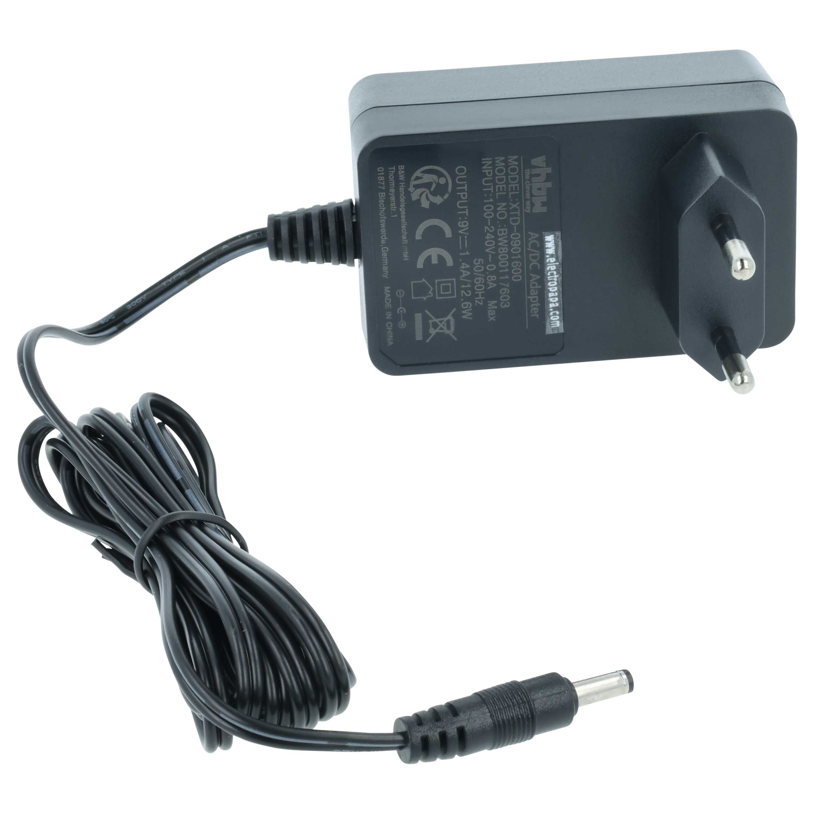 Mains Power Adapter replaces Compex 683010 for Compex Muscle Stimulator, Electro-Stimulator - 8.6 cm