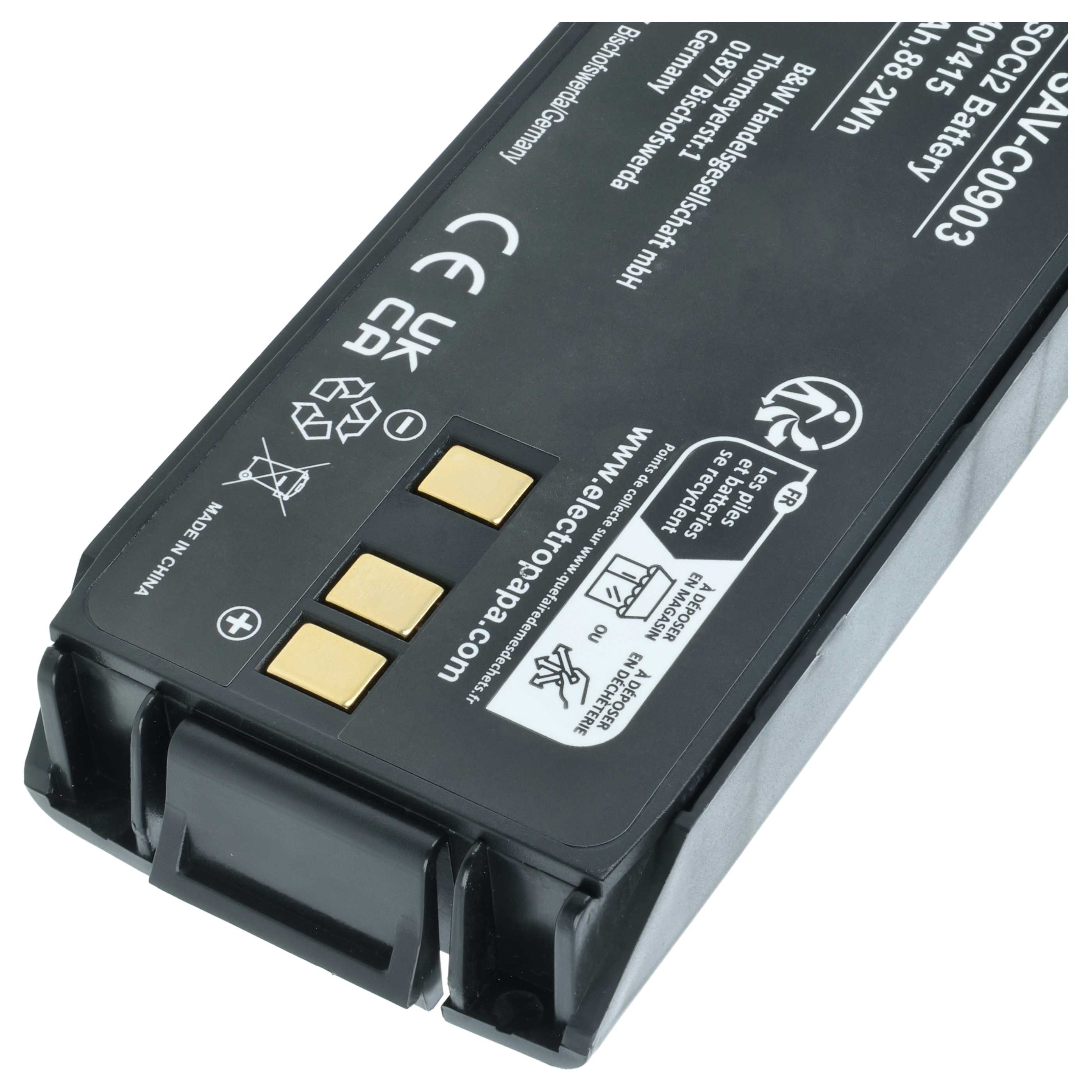 Pile remplace Saver One SAV-C0903 pour appareil médical Saver One - 3500mAh 25,2V Li-SOCl2