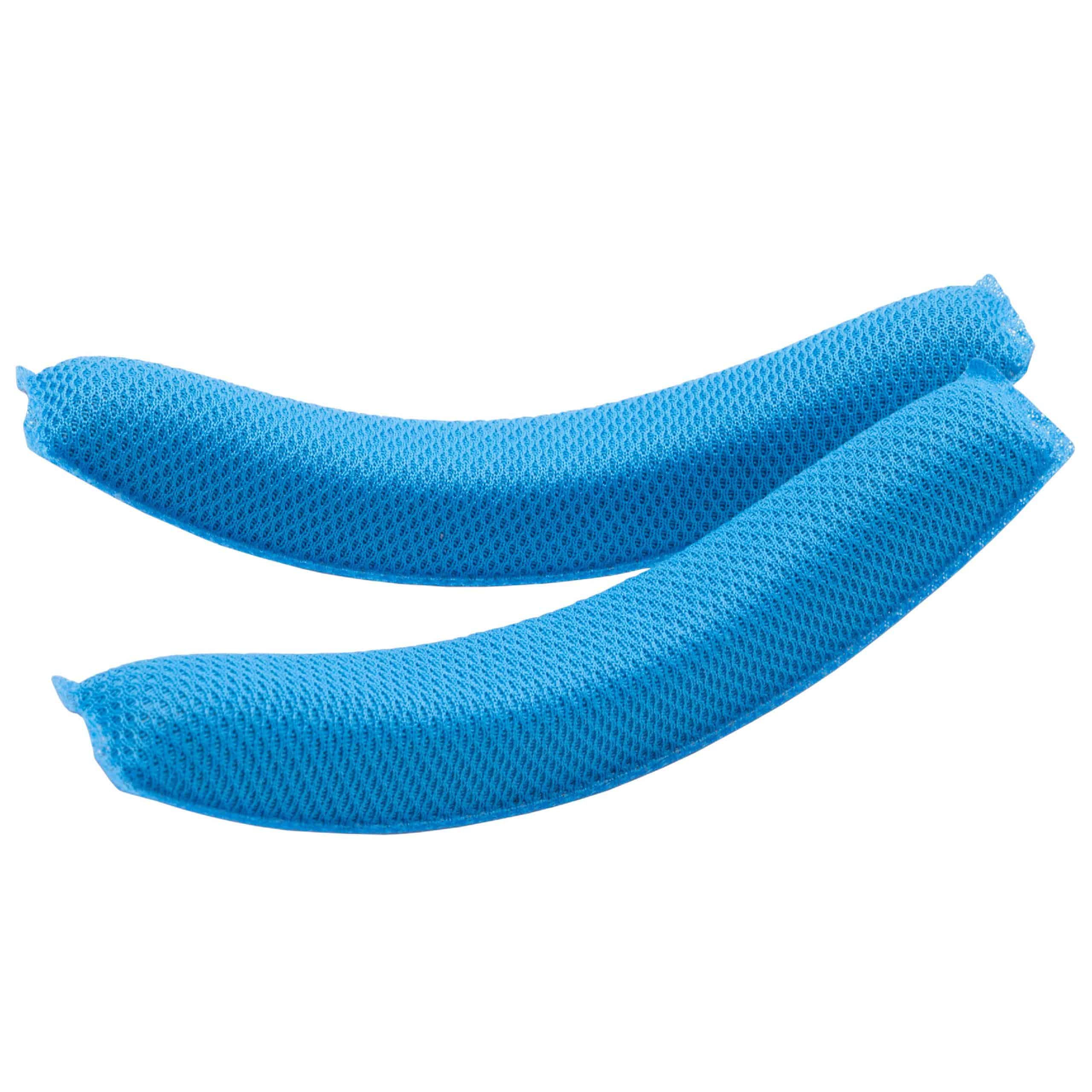 2x 1 paio di cuscinetti per Logitech G930 cuffie ecc. - gommapiuma, 13,5 x 2,0 cm, 15 mm spessore, blu