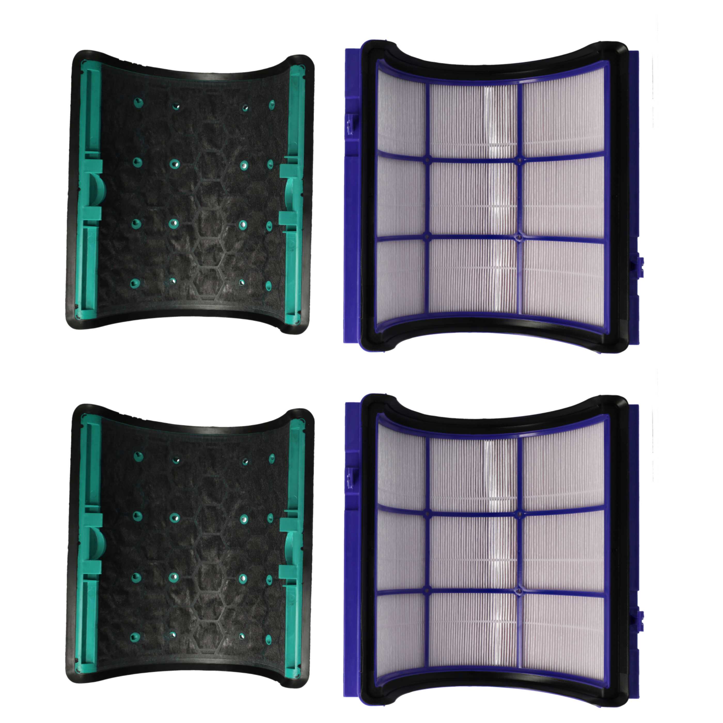 8 Part Filter Set replaces Dyson 968707-04, 968707-05 Air Purifier - HEPA filter, activated carbon filter