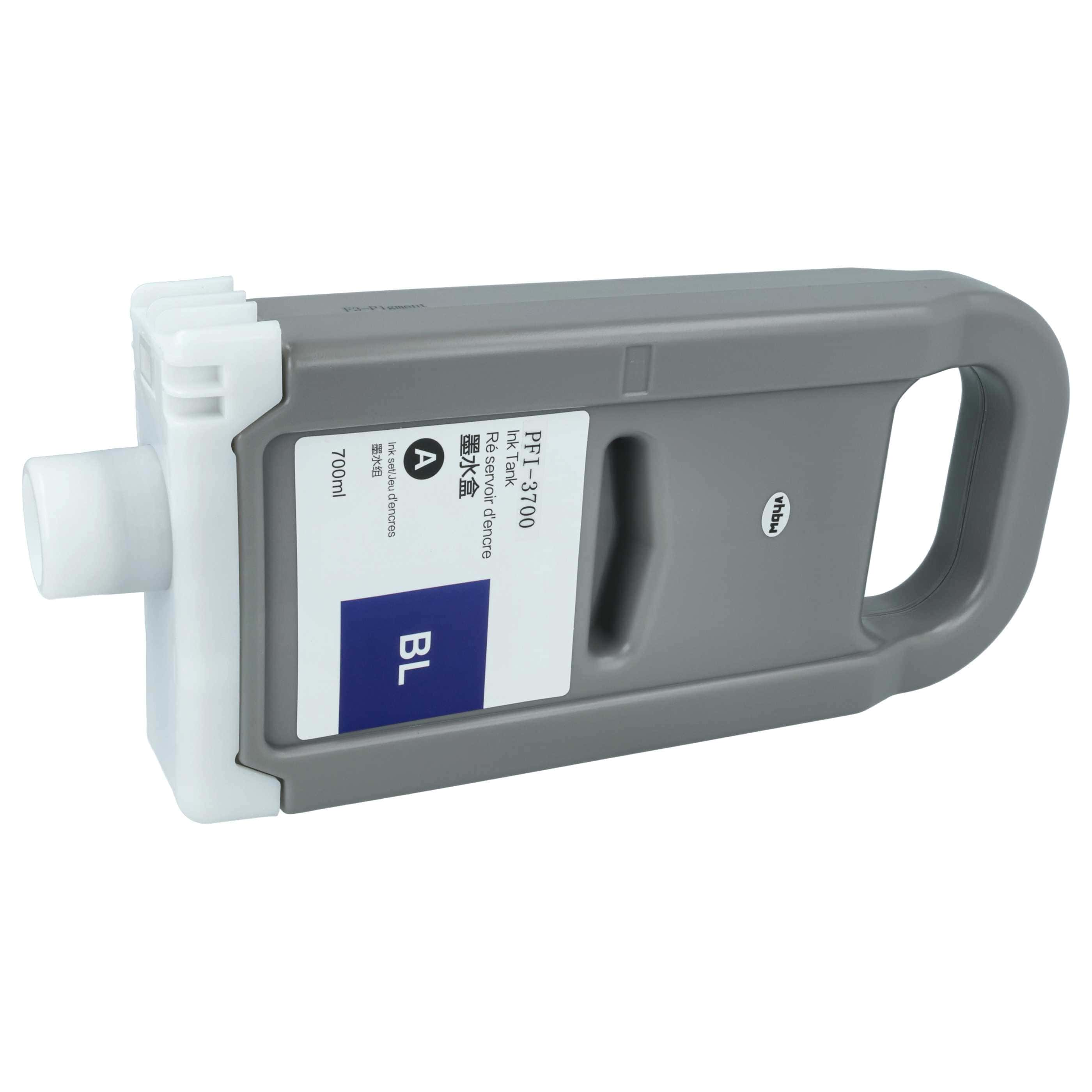 Ink Cartridge as Exchange for Canon PFI-3700 B for Canon Printer - Blue 700 ml
