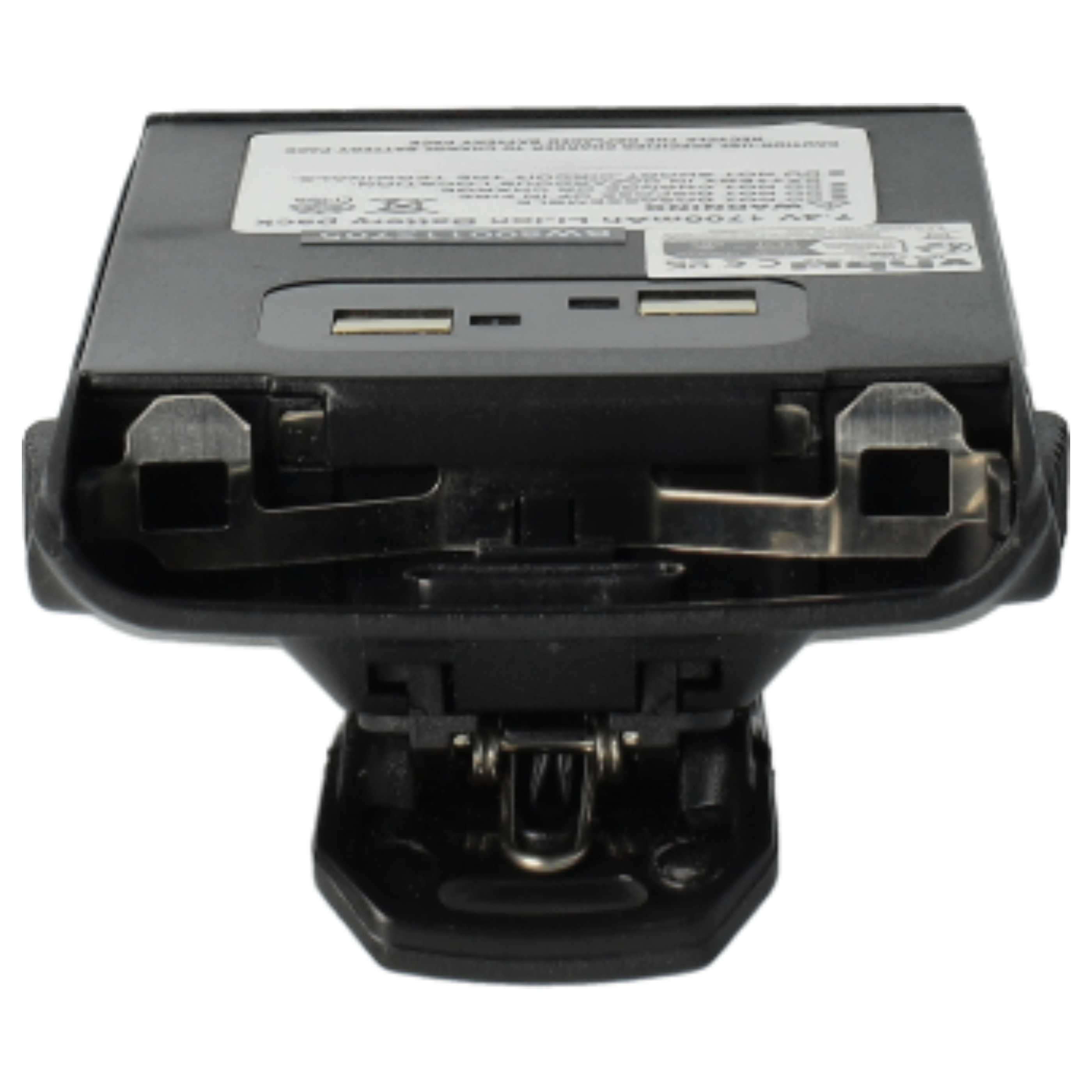Radio 2x Battery replaces BLO-004, BLO-007, BLO-001 - 1700 mAh 7.4 V Li-Ion + Belt Clip
