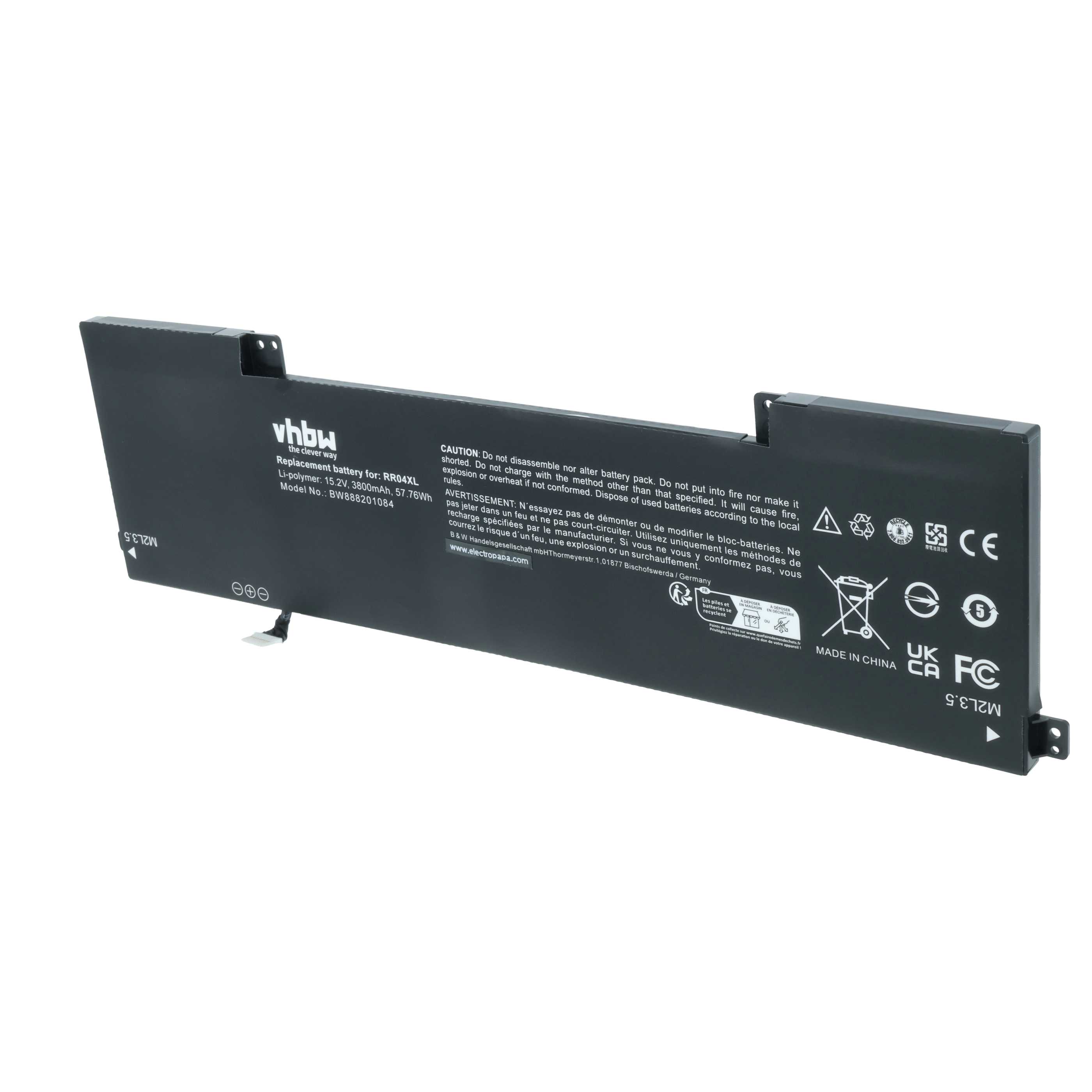 Akumulator do laptopa zamiennik HP 778961-421, 778978-005, 778951-421 - 3800 mAh 15,2 V Li-Ion, czarny