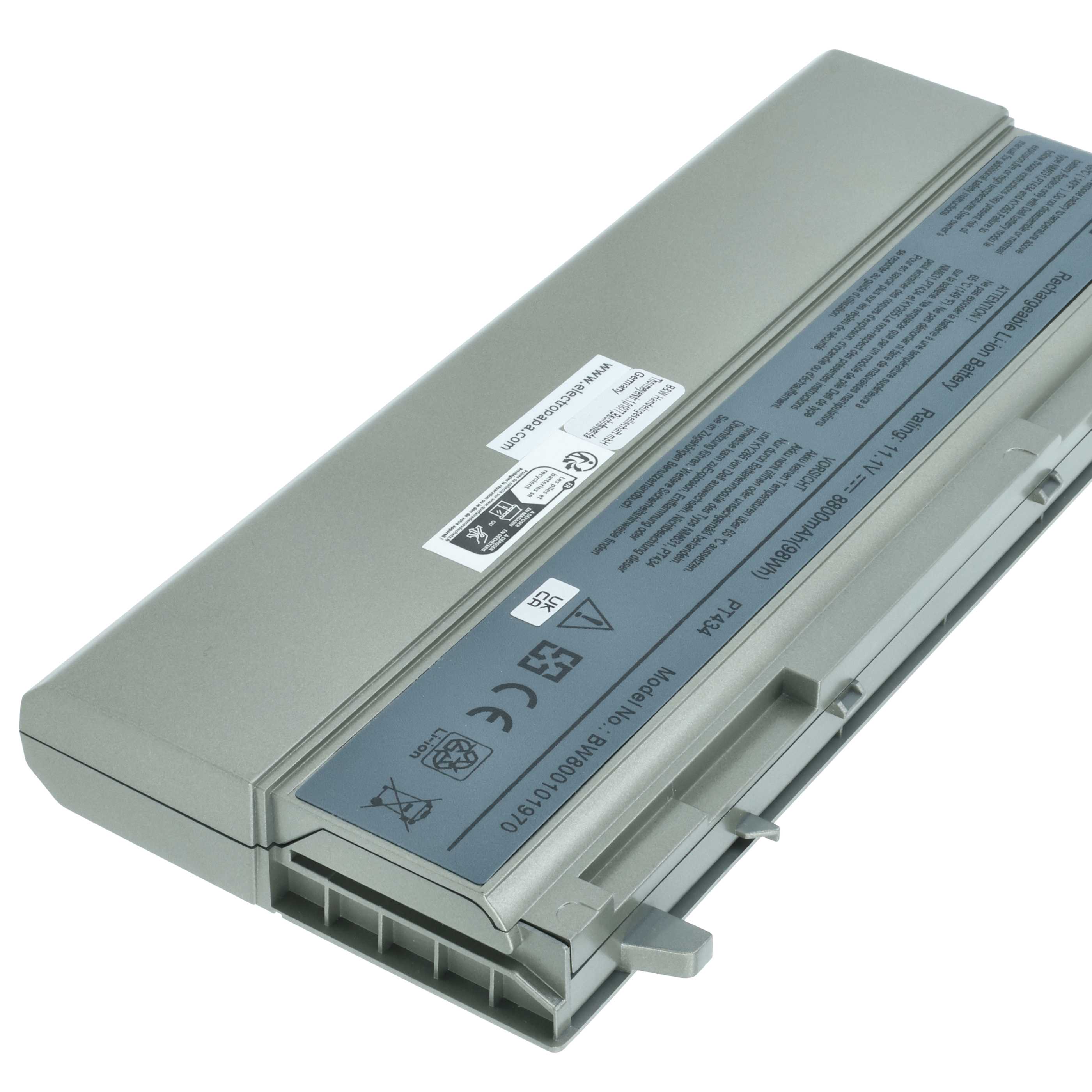 Batteria per notebook Dell Latitude E6400 - 8800mAh 11,1V Li-Ion argento grigio