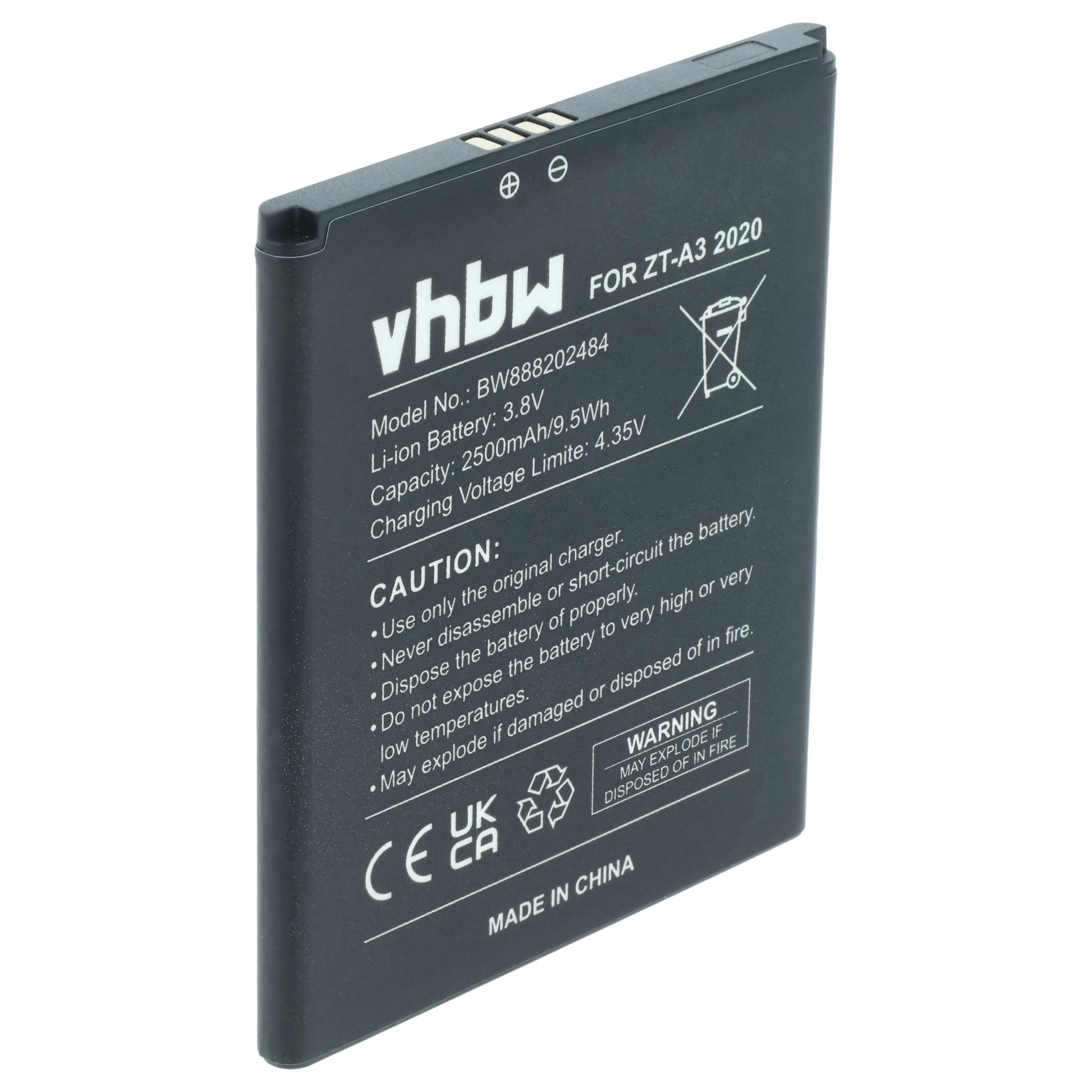 Akumulator do telefonu smartfona zamiennik ZTE Li3826T43P4h695950 - 2400 mAh 3,8 V Li-Ion