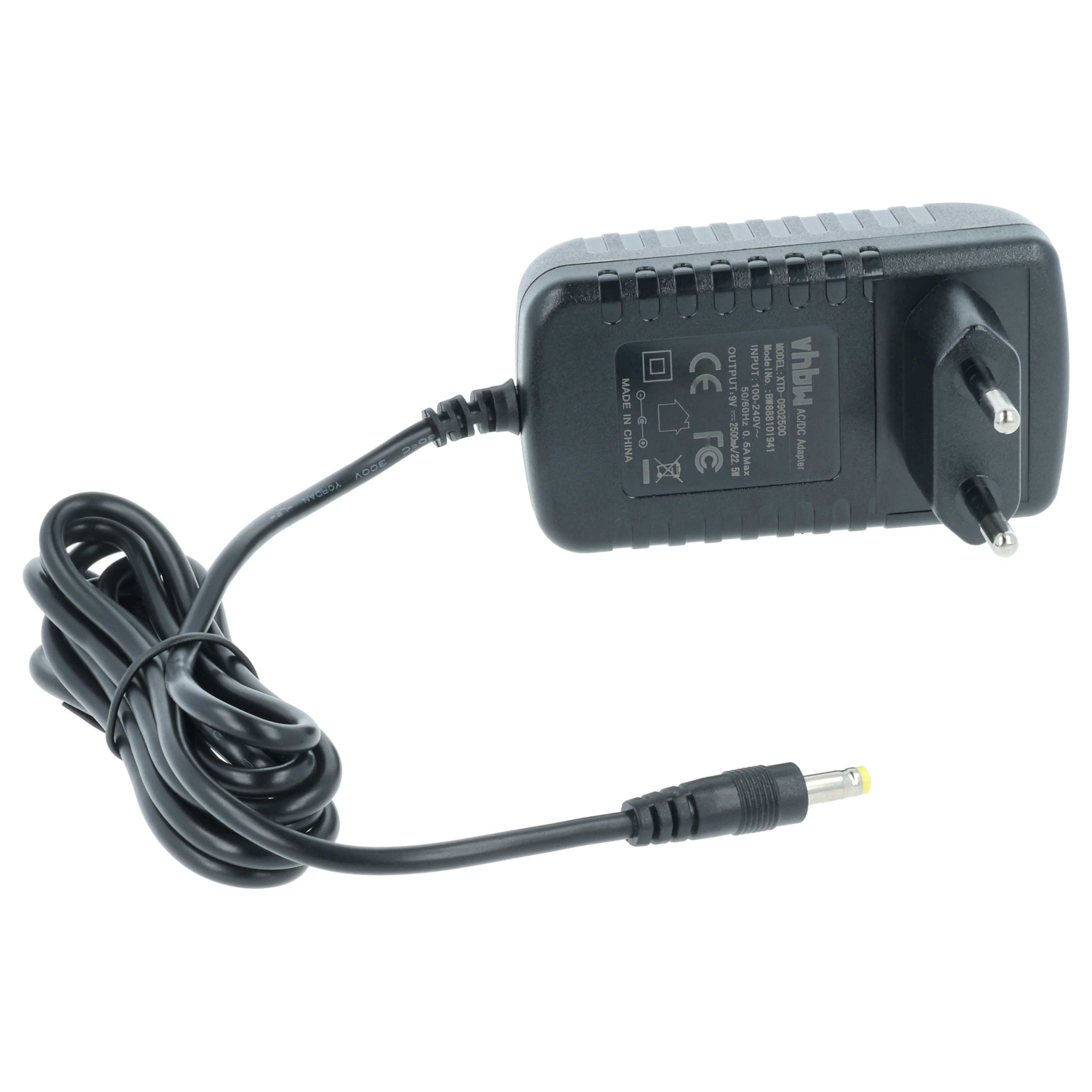 Alimentatore sostituisce MyVolts CC252MU per tastiera digitale, pianola Technics - 11 cm
