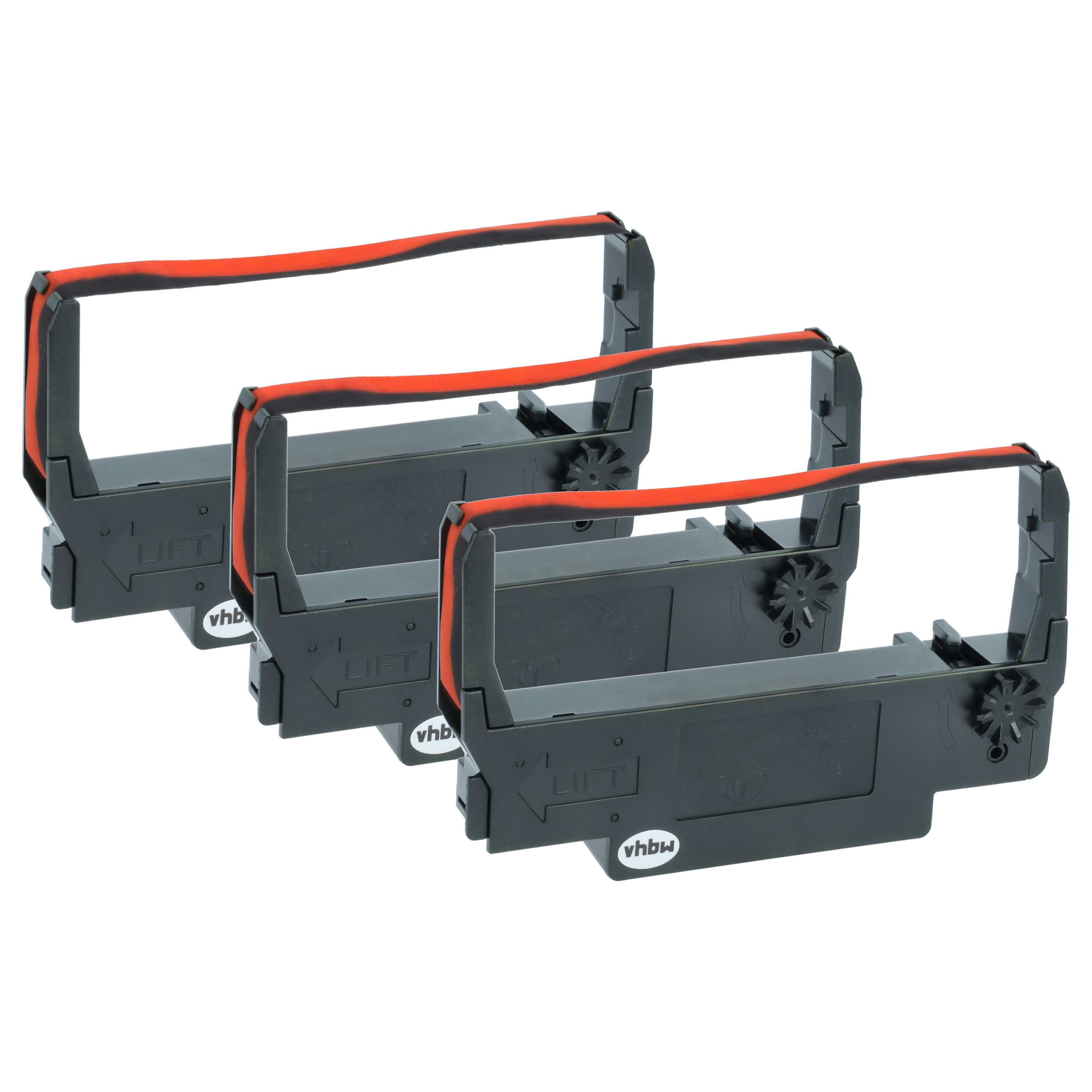 3x Ink Ribbon replaces Epson ERC-38 B/R, ERC-34, ERC-30 for Hyundai Dot Matrix, Receipt Printer etc.