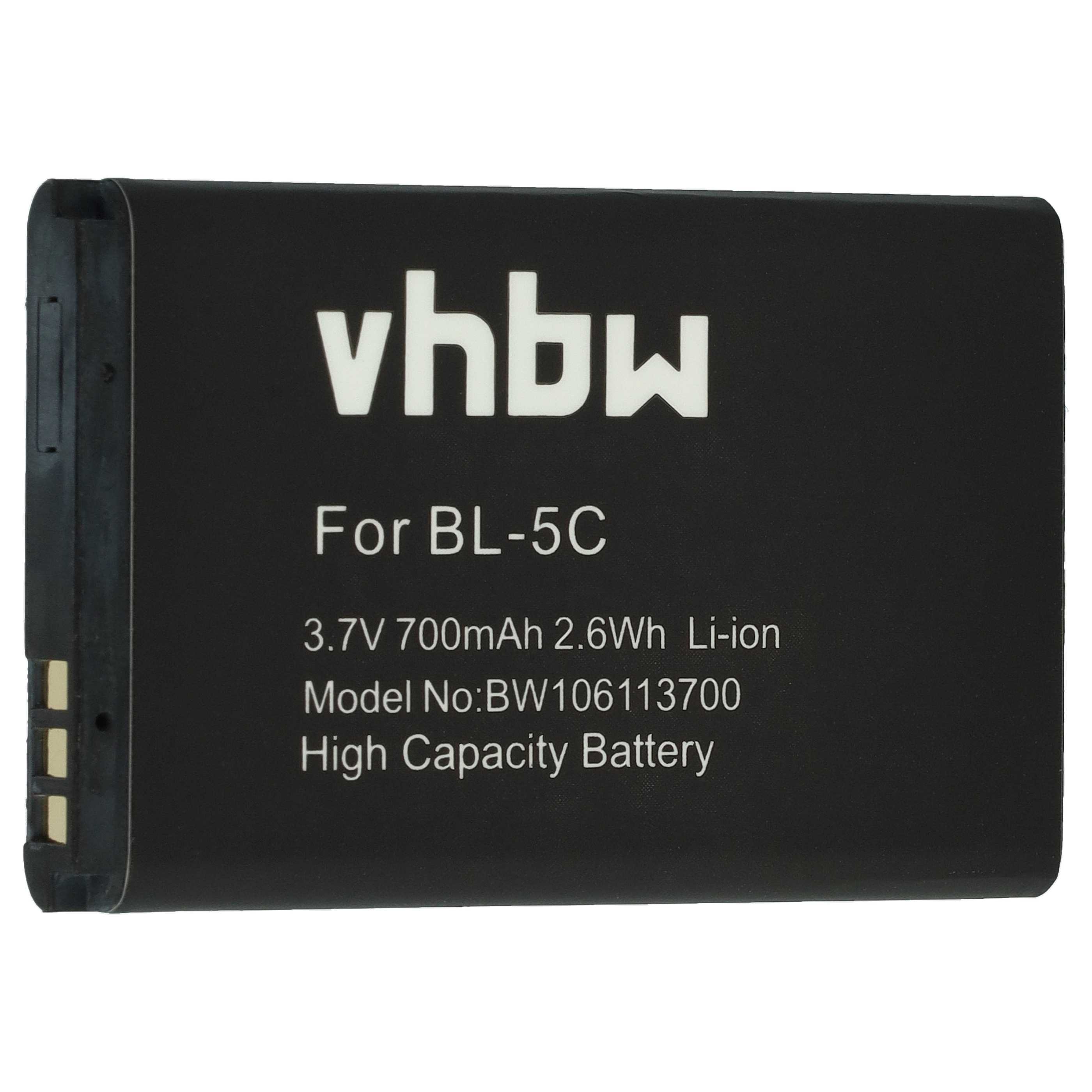 Mobile Phone Battery Replacement for Alcatel RTR001F01, 3BN67332AA, 10000058 - 700 mAh 3.7 V Li-Ion